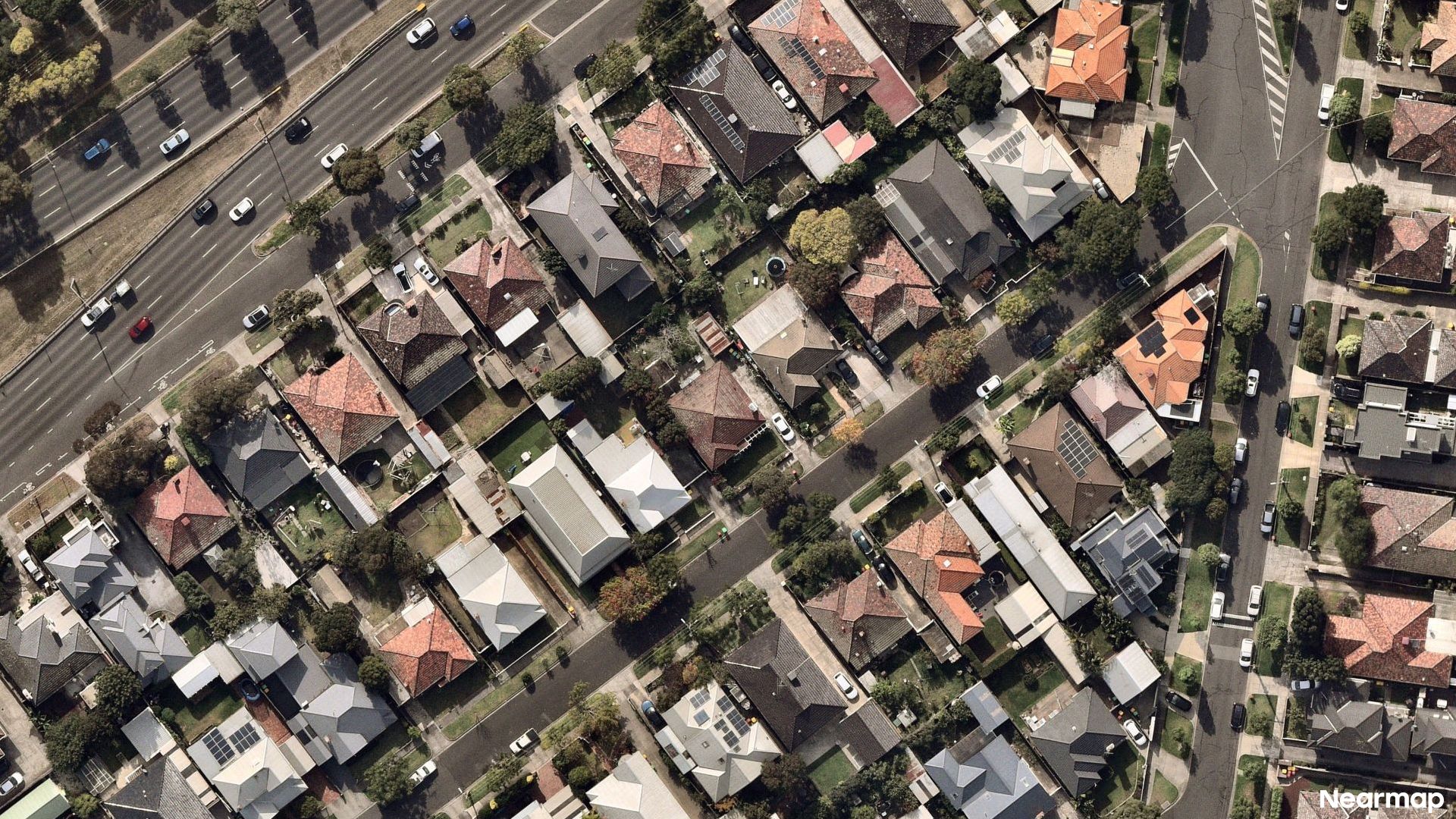 Vertical aerial view