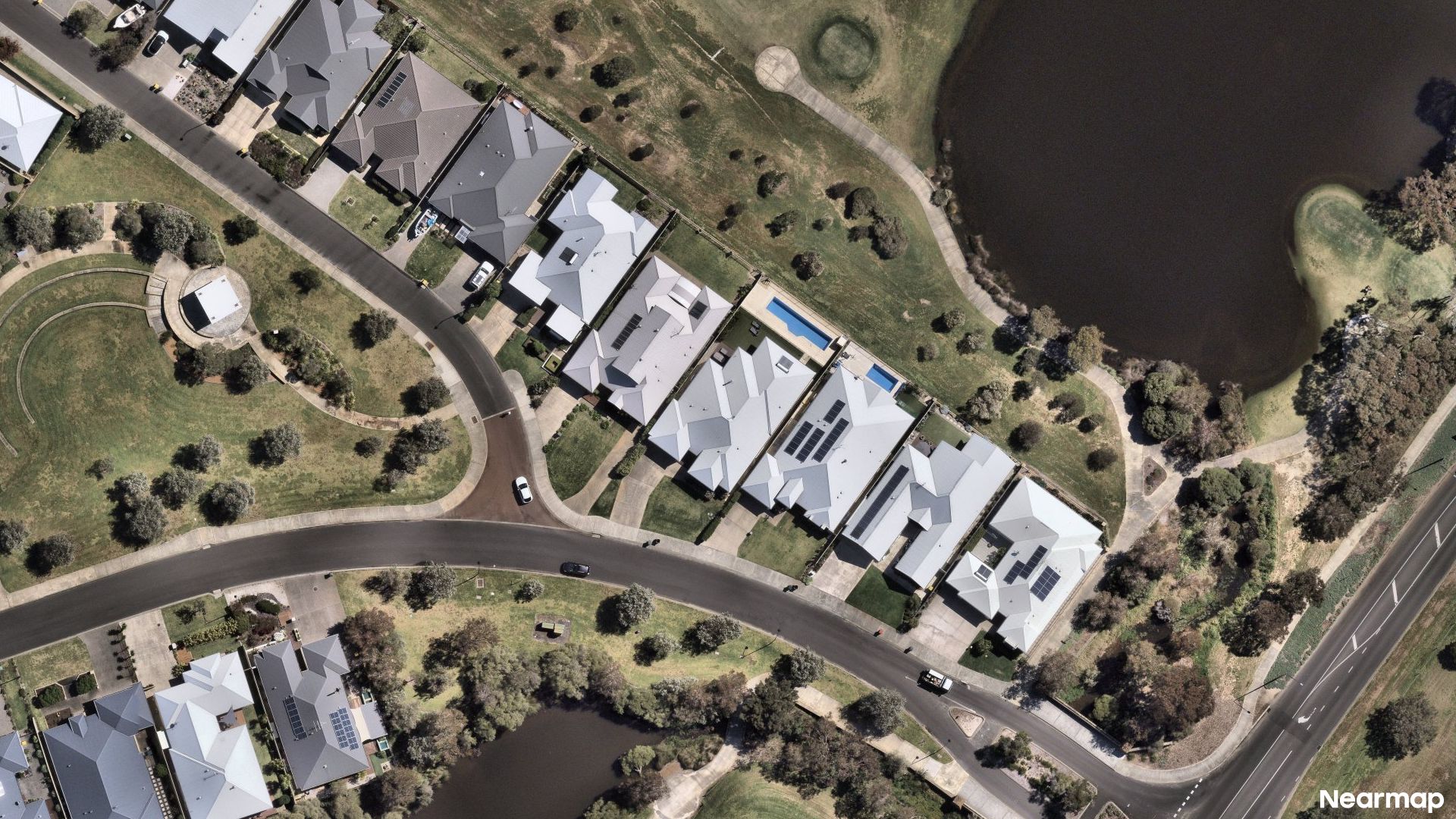 Vertical aerial view