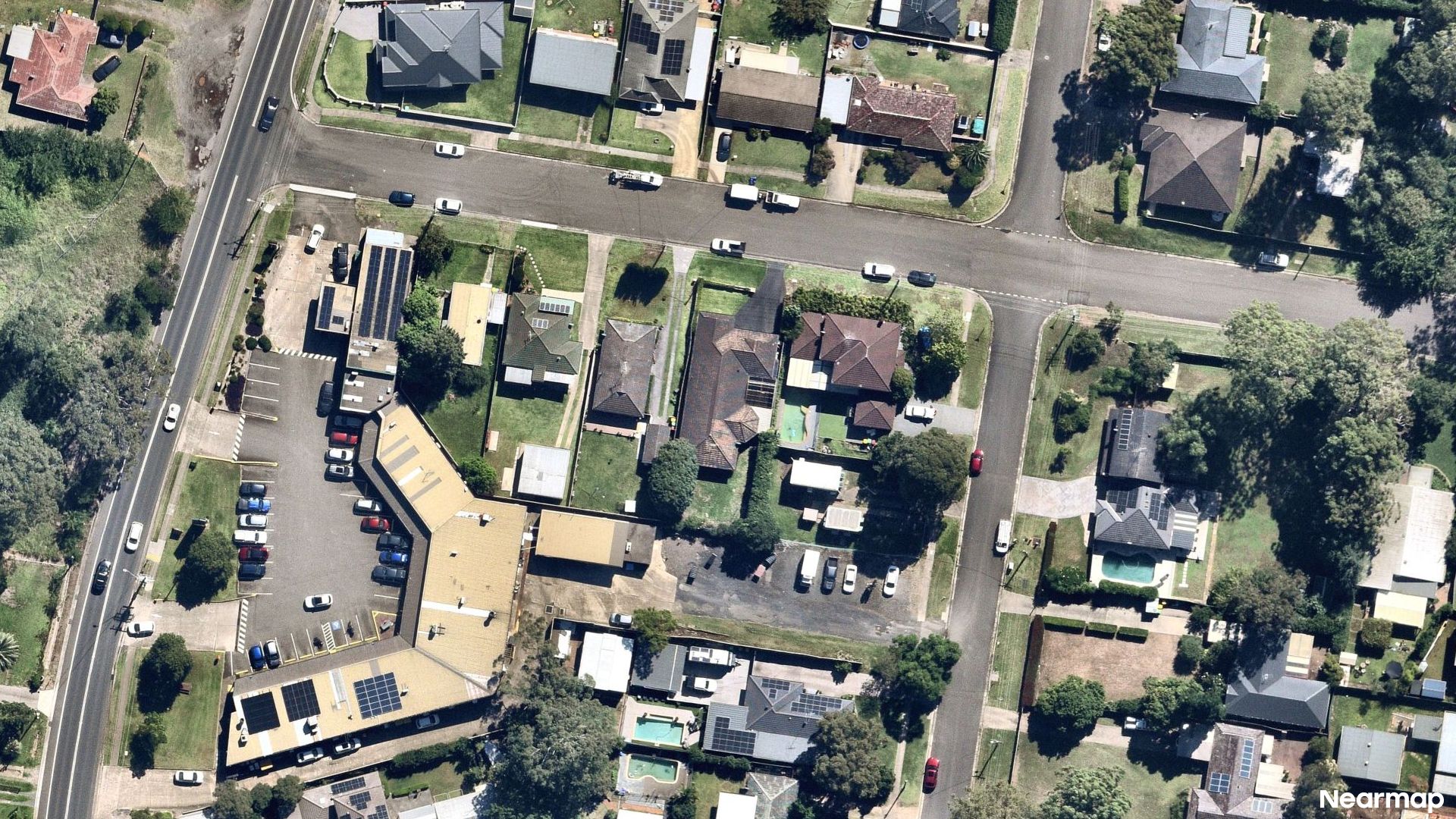 Vertical aerial view