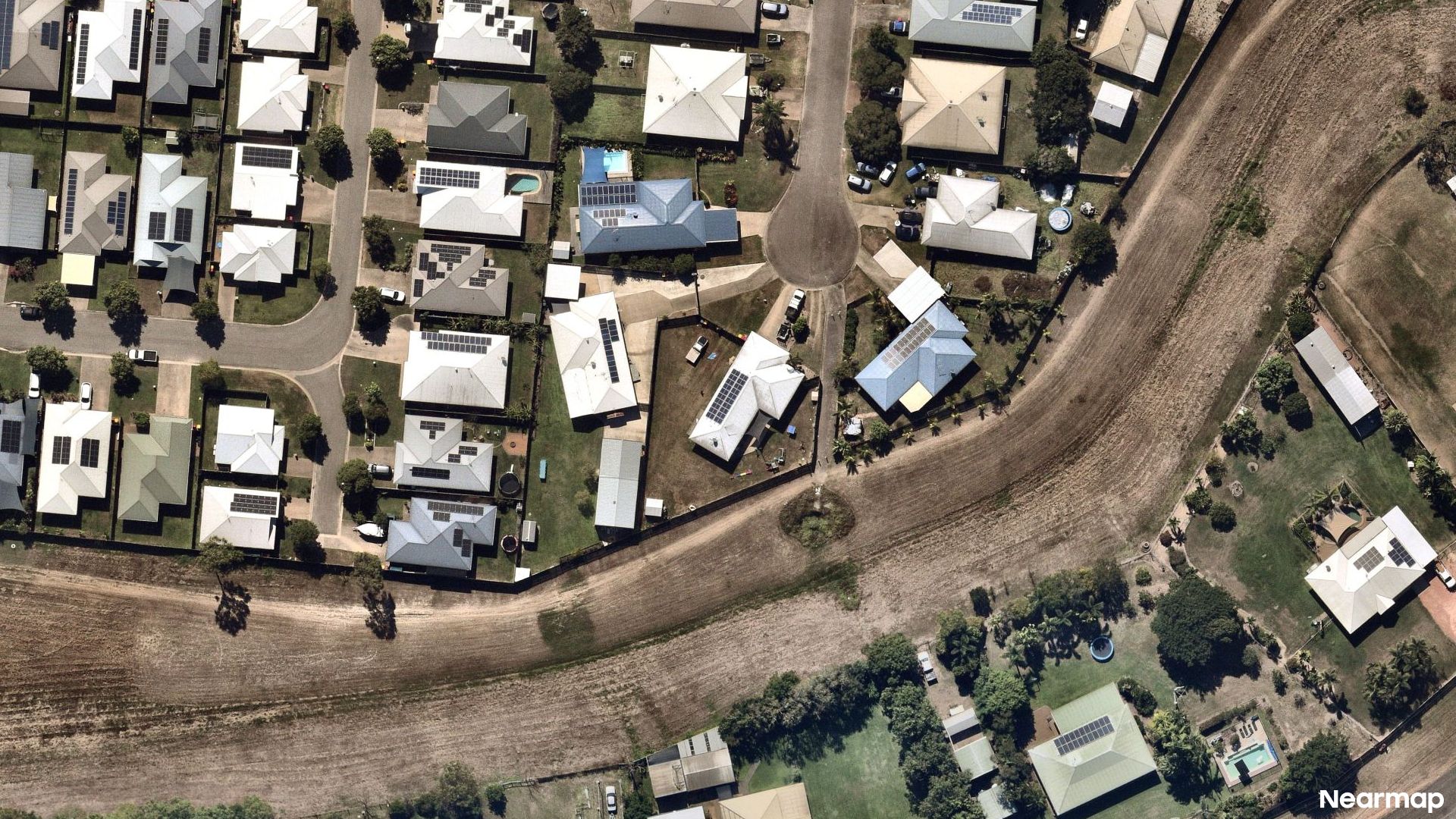 Vertical aerial view