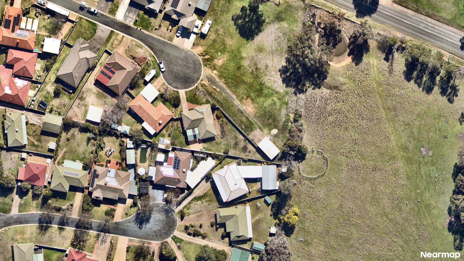 Vertical aerial view