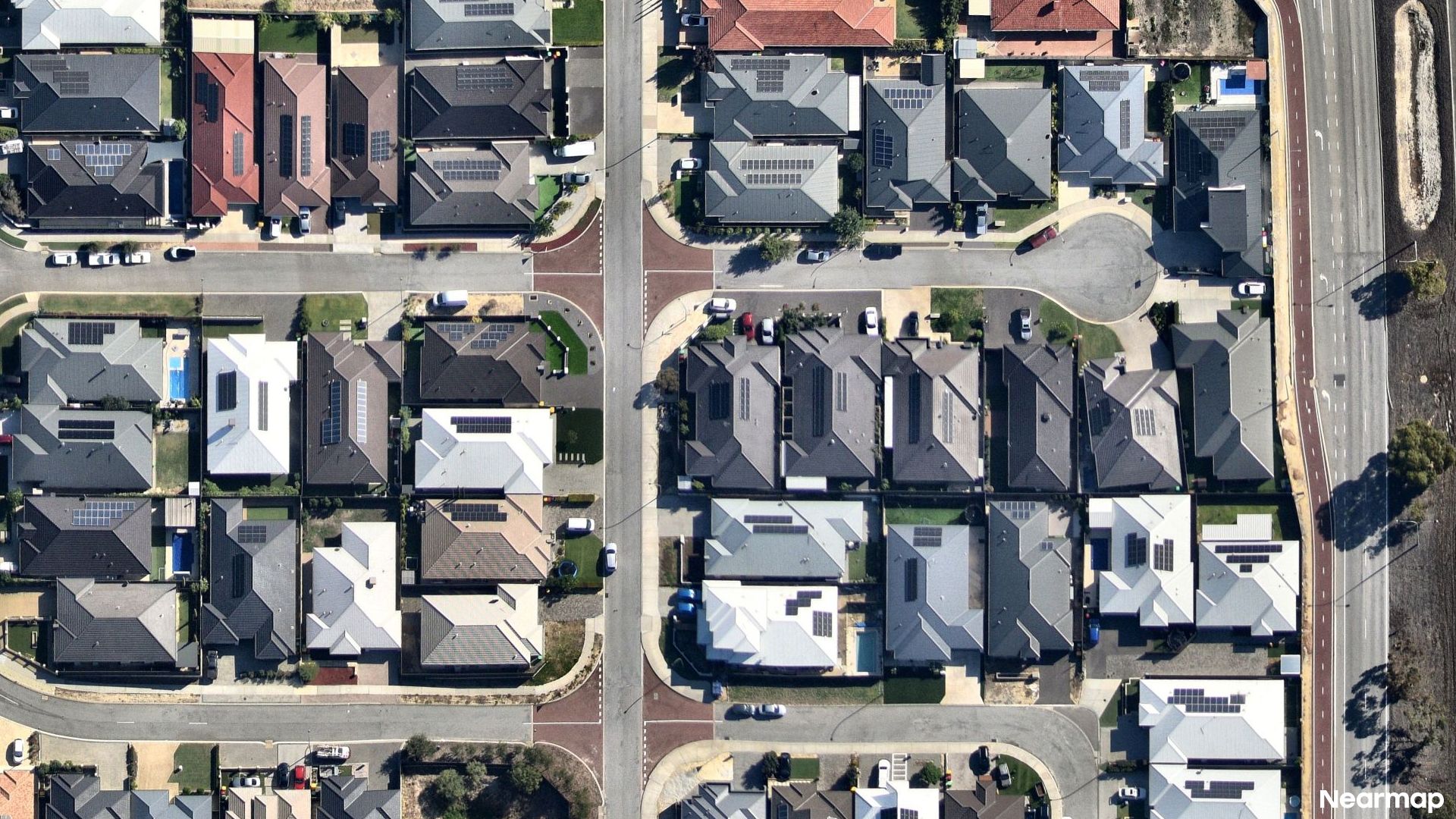 Vertical aerial view