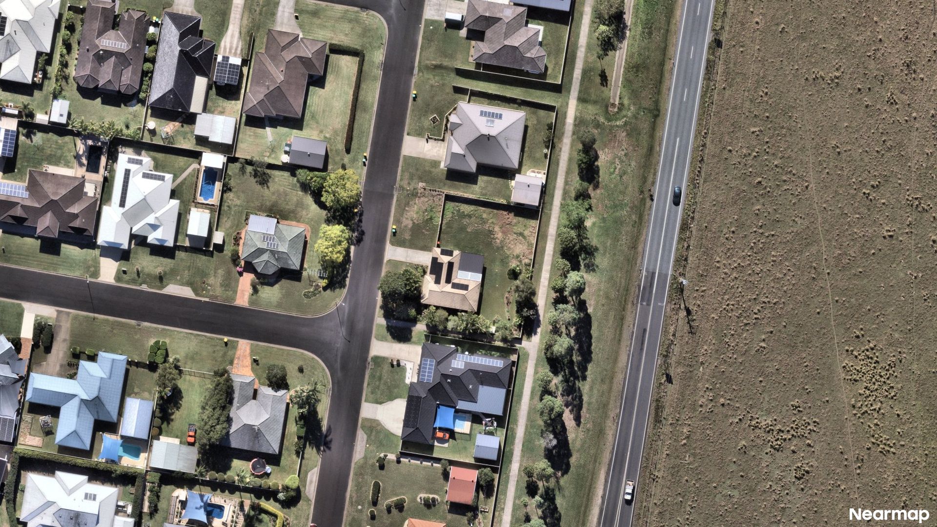 Vertical aerial view