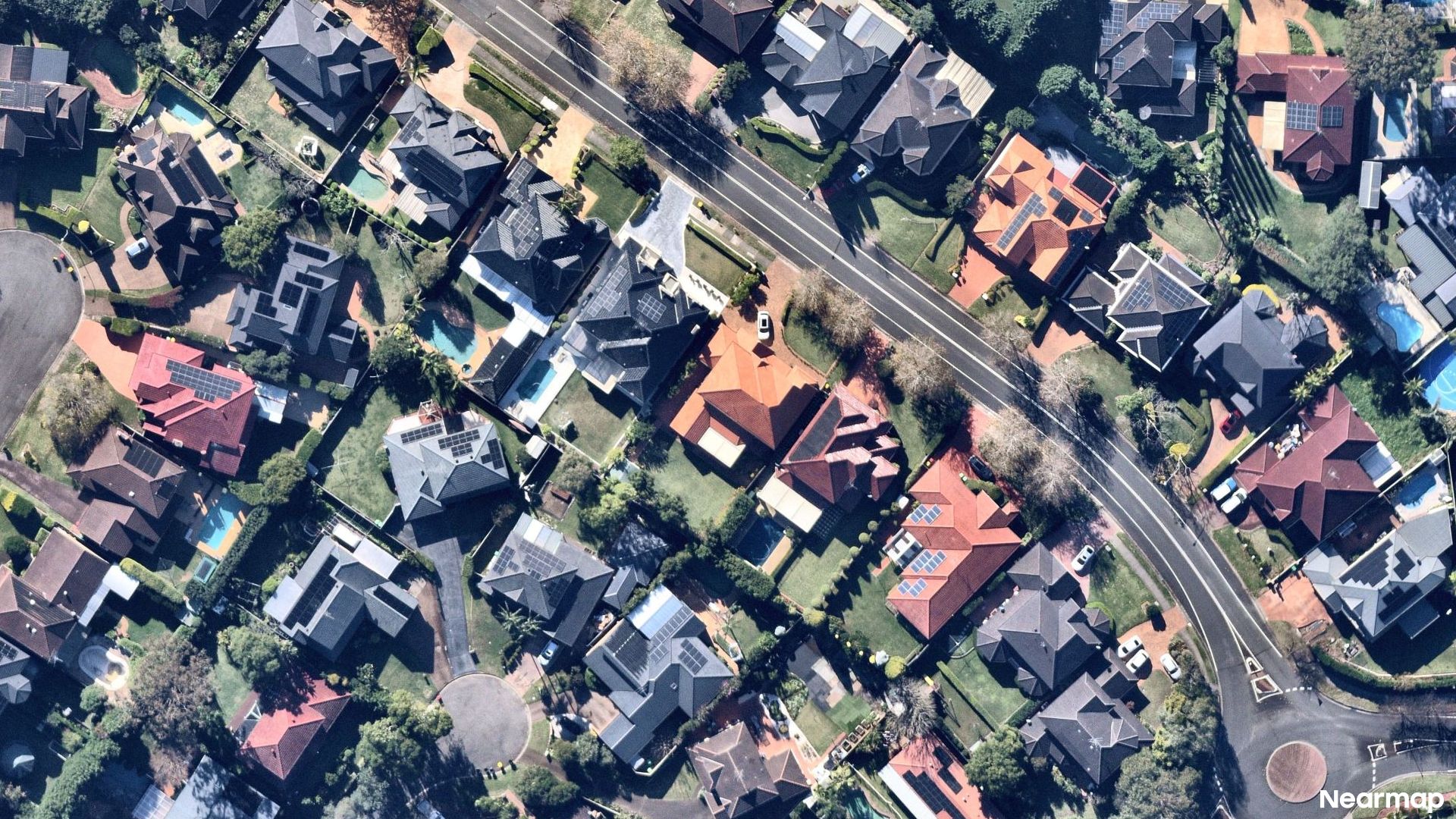 Vertical aerial view