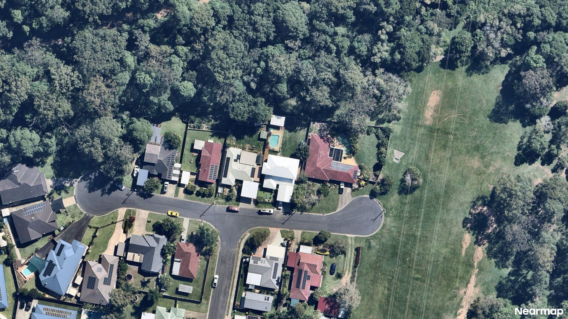 Vertical aerial view