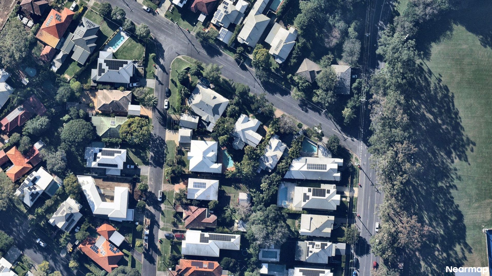 Vertical aerial view