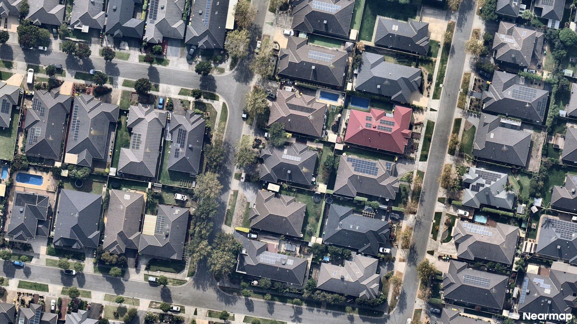 Vertical aerial view