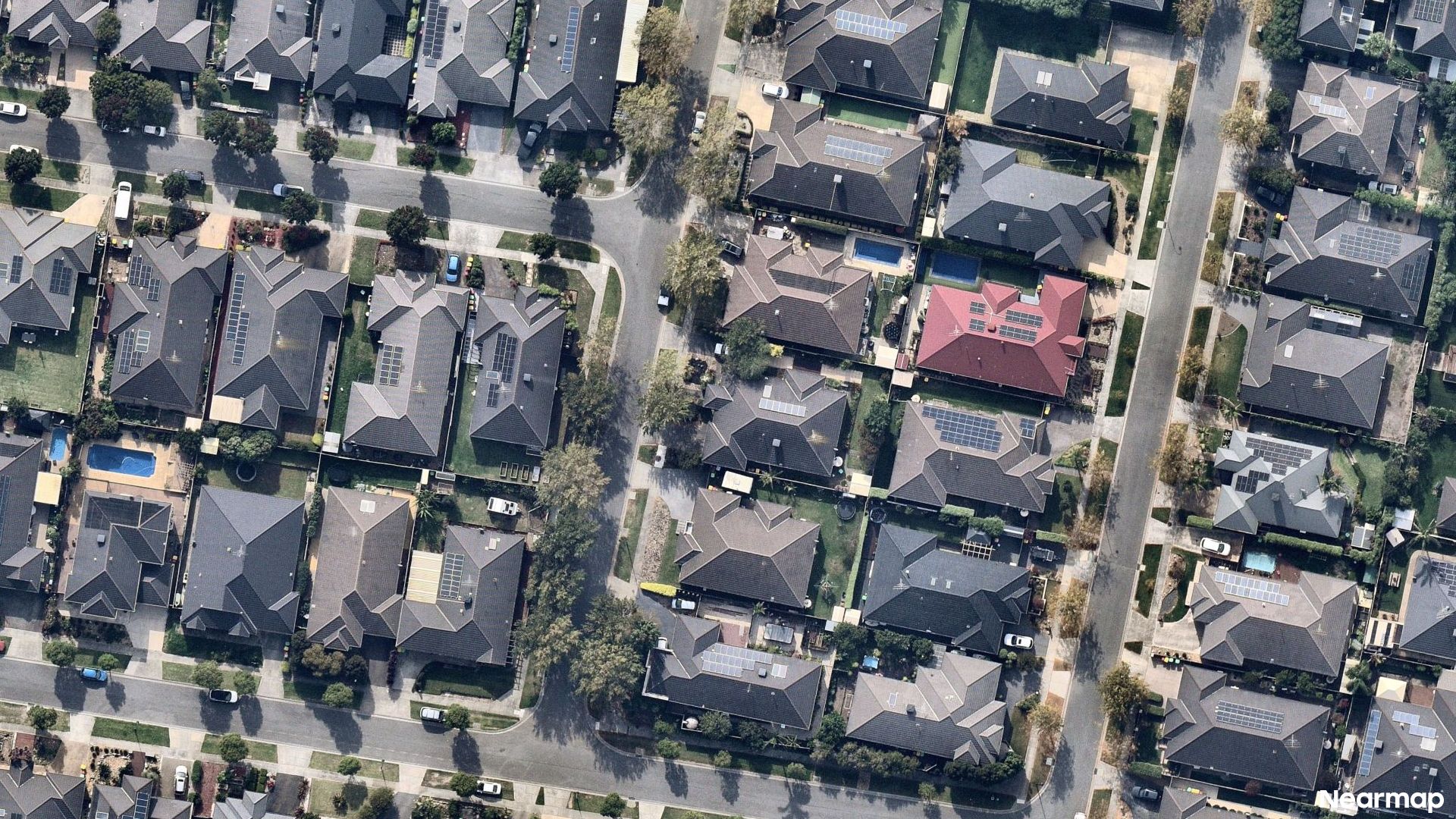 Vertical aerial view