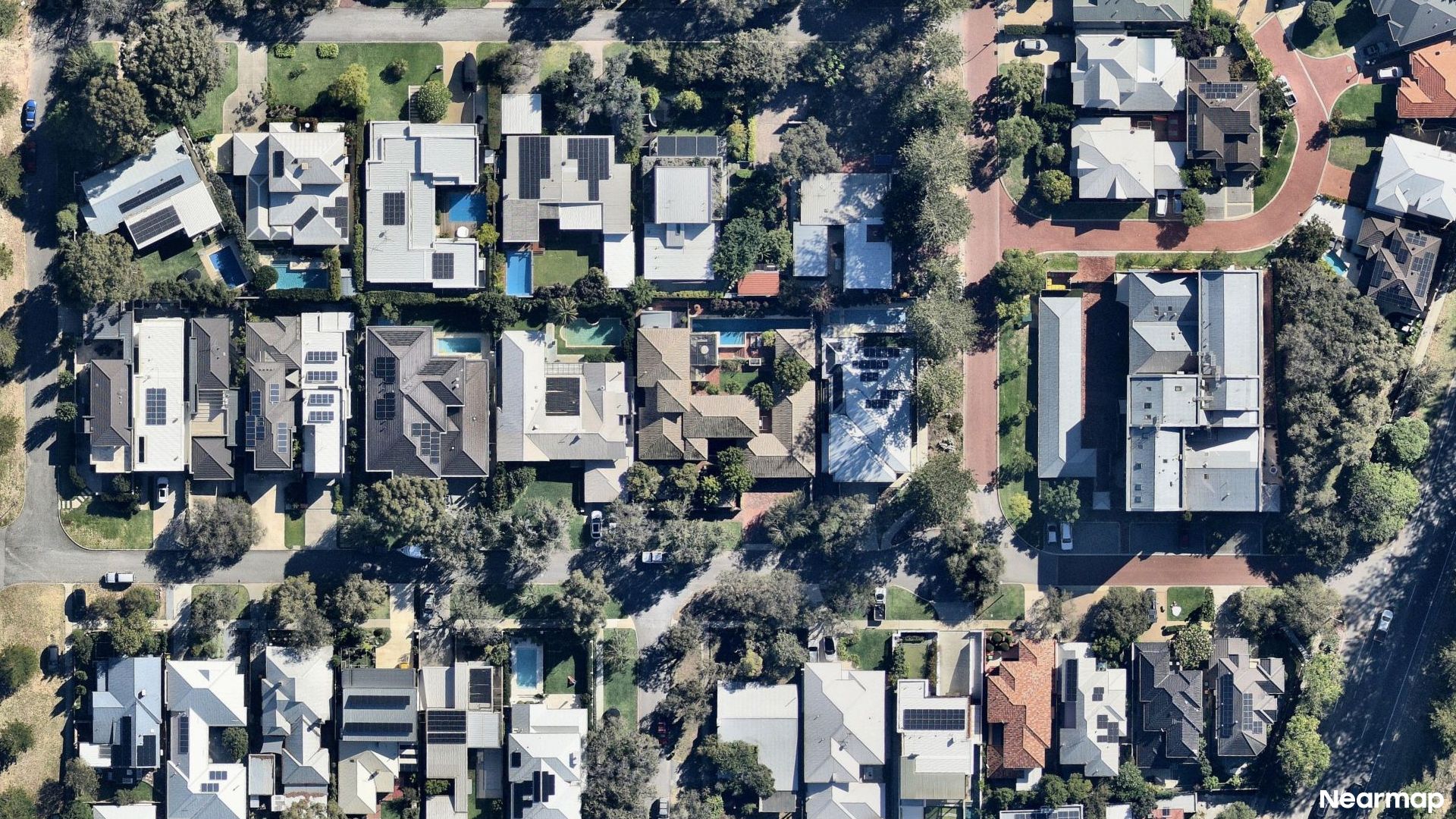 Vertical aerial view
