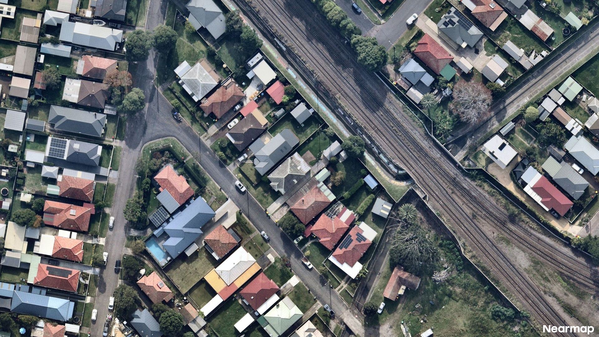 Vertical aerial view