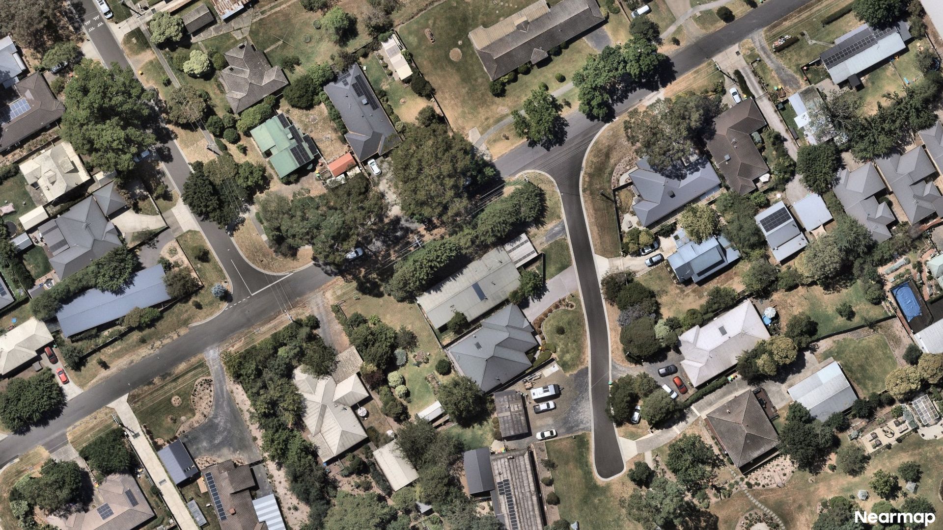 Vertical aerial view