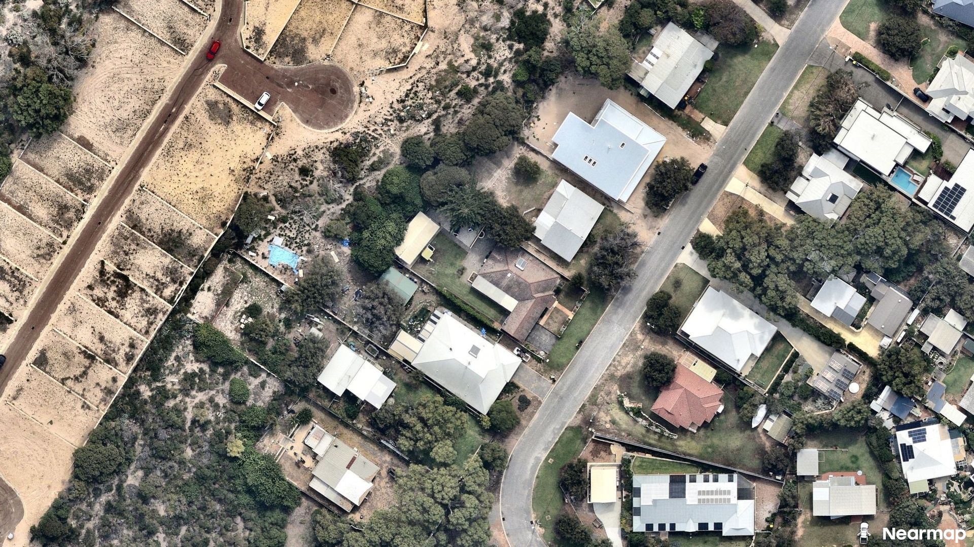 Vertical aerial view