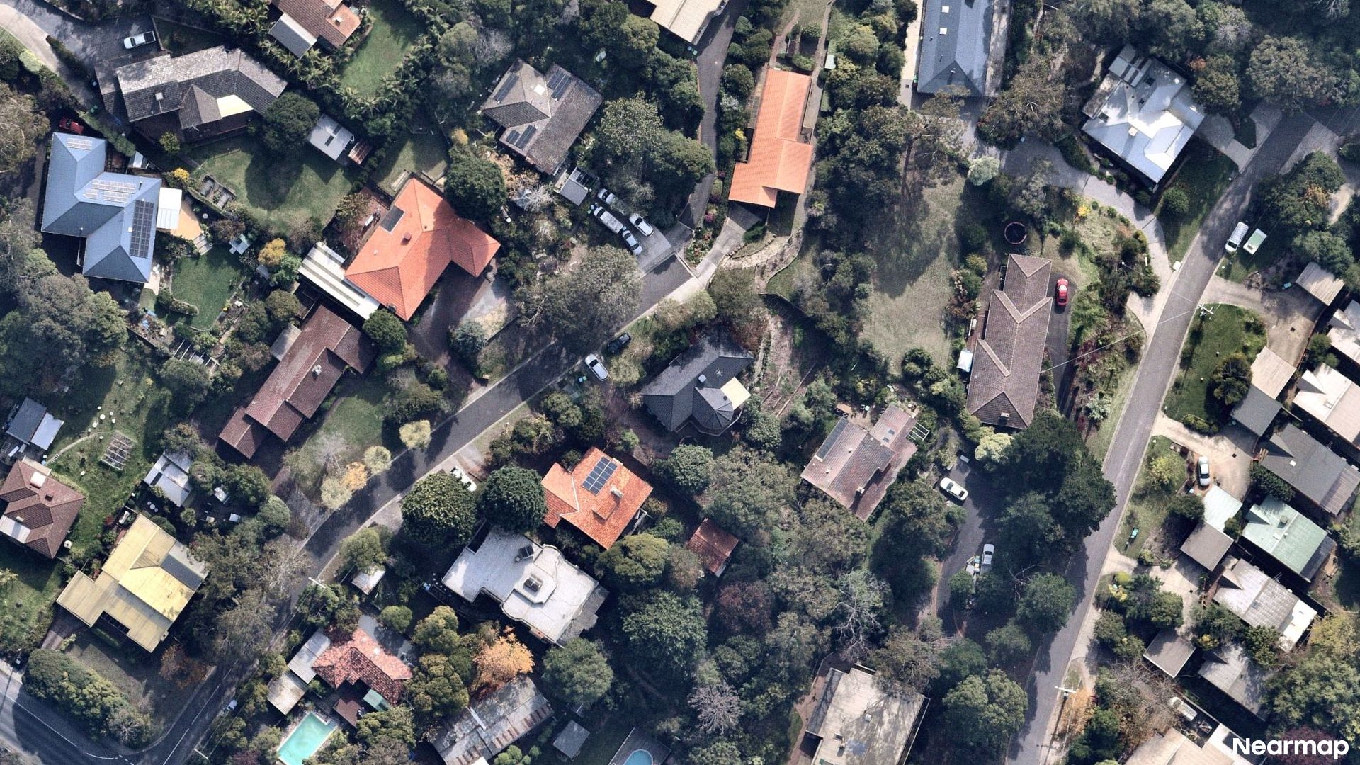 Vertical aerial view
