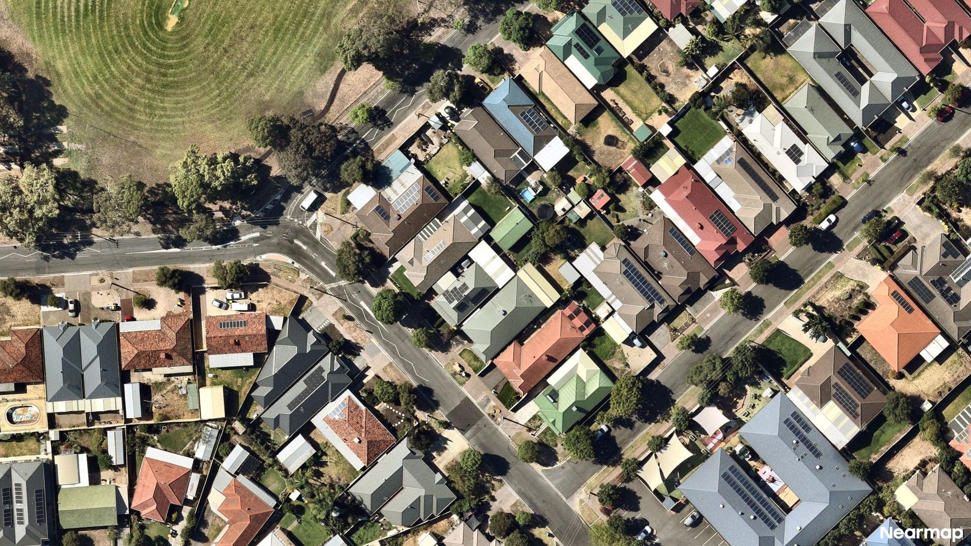 Vertical aerial view