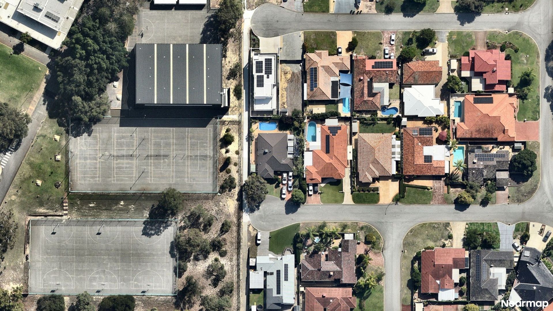Vertical aerial view