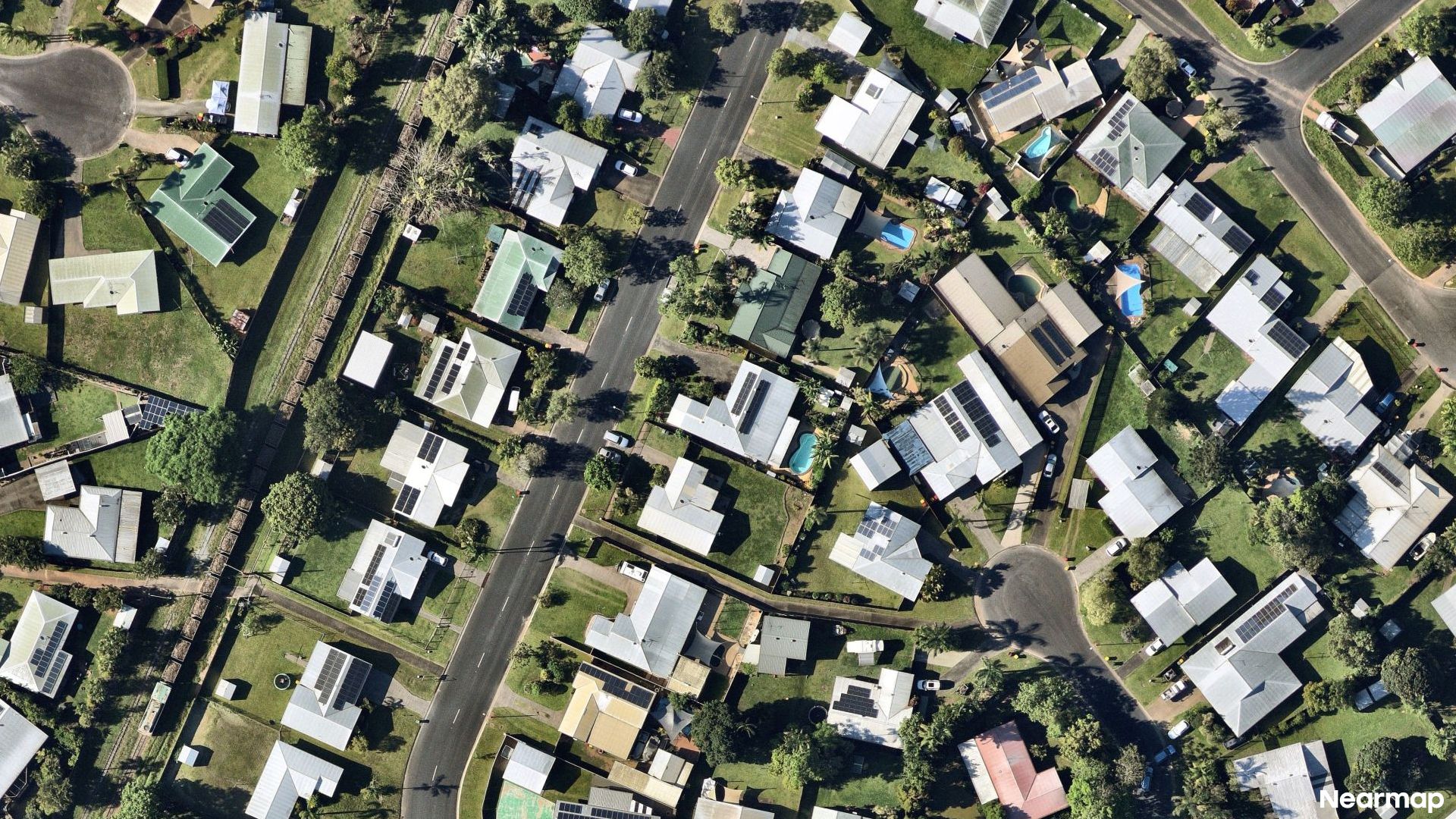 Vertical aerial view