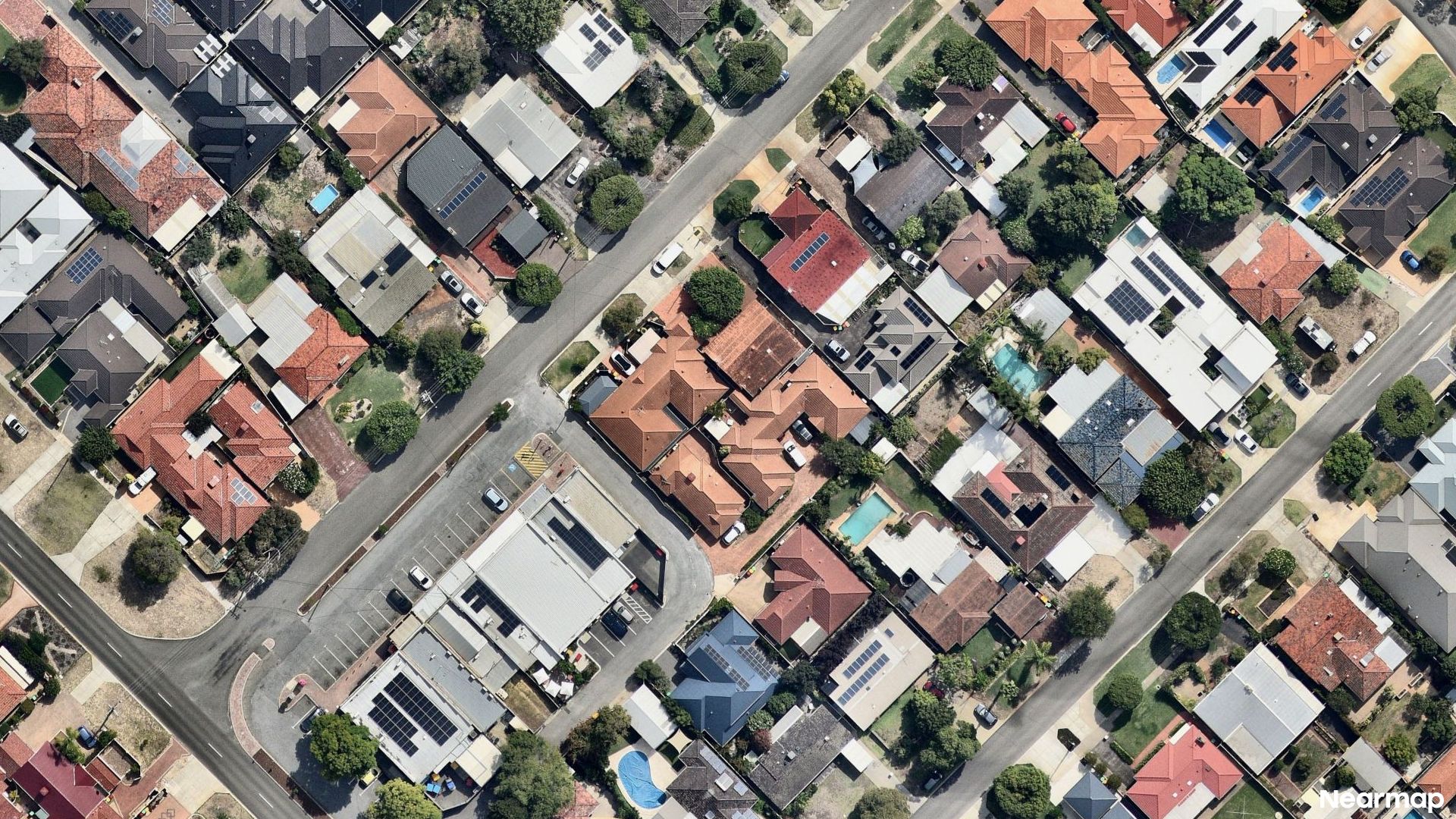Vertical aerial view