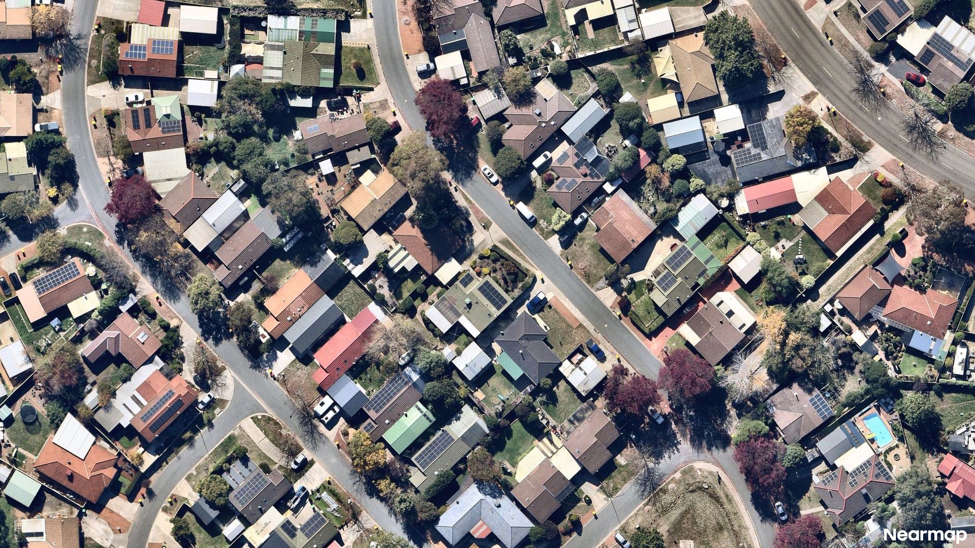 Vertical aerial view