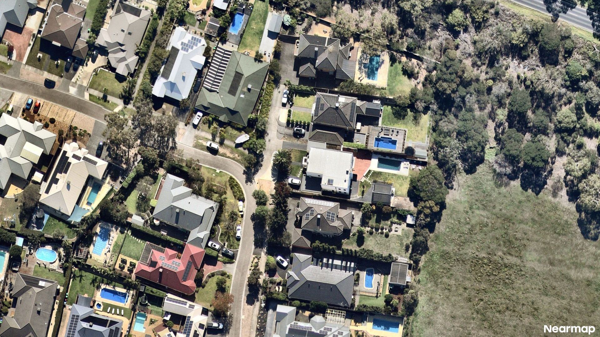 Vertical aerial view
