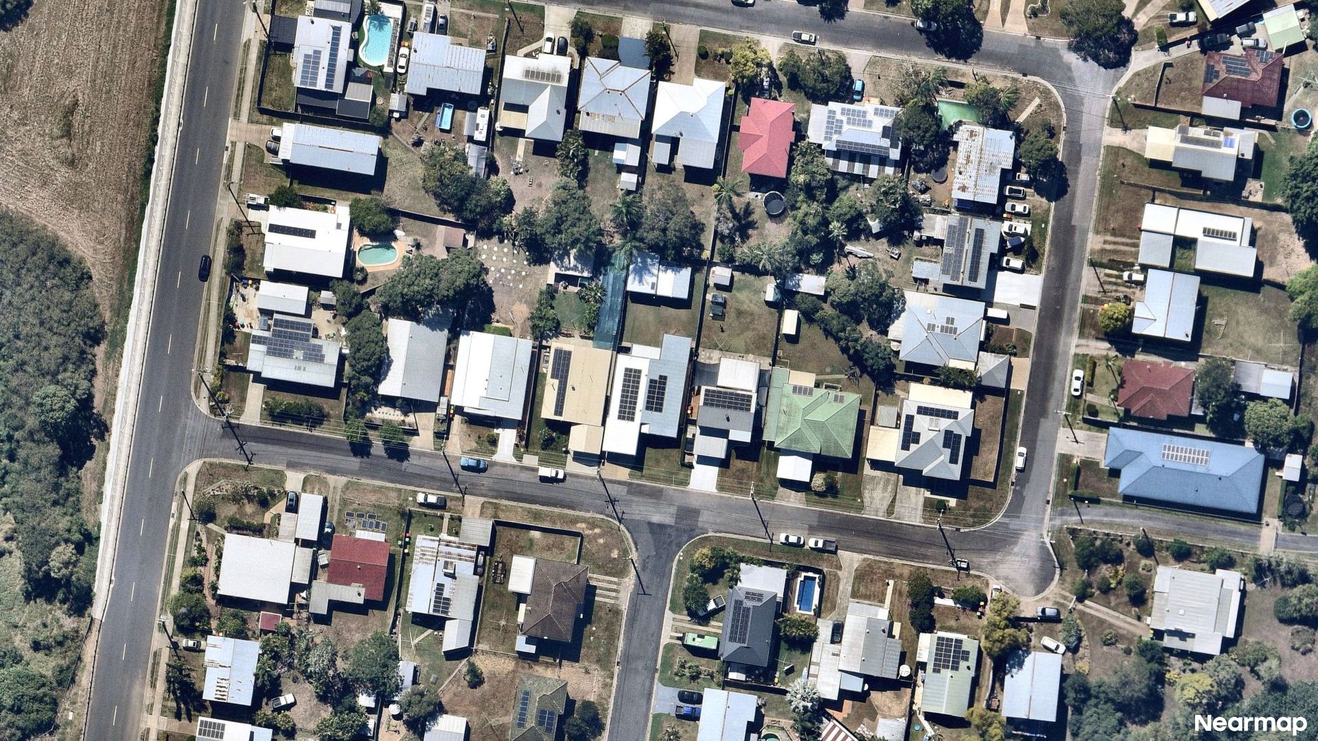 Vertical aerial view