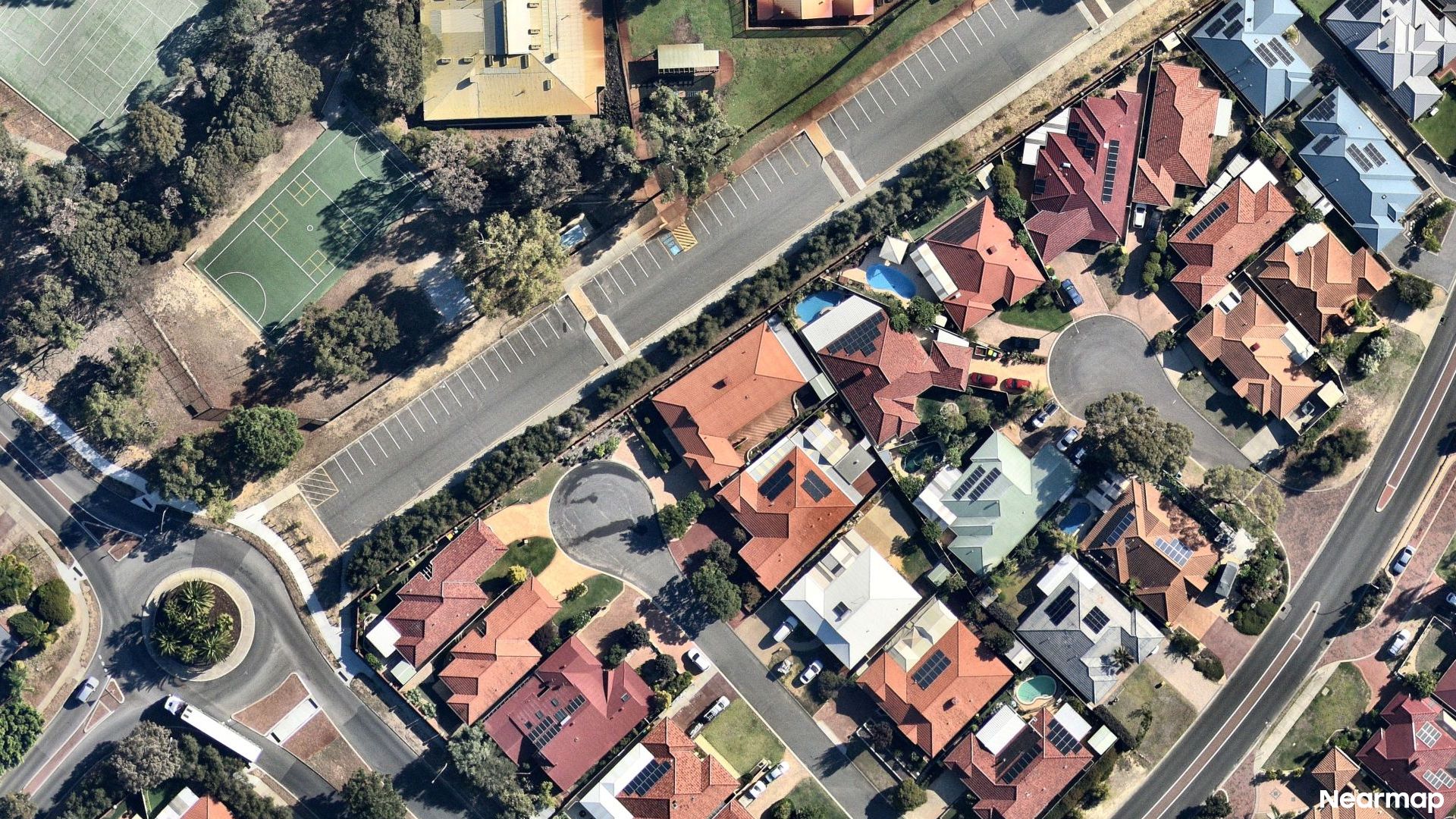 Vertical aerial view