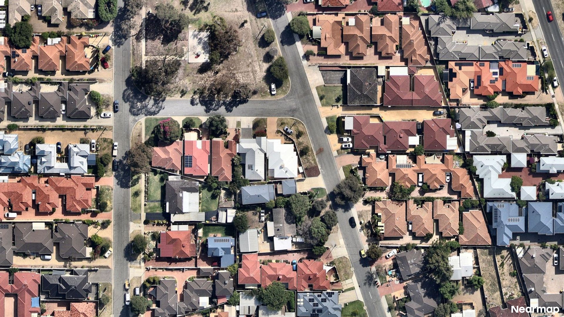 Vertical aerial view