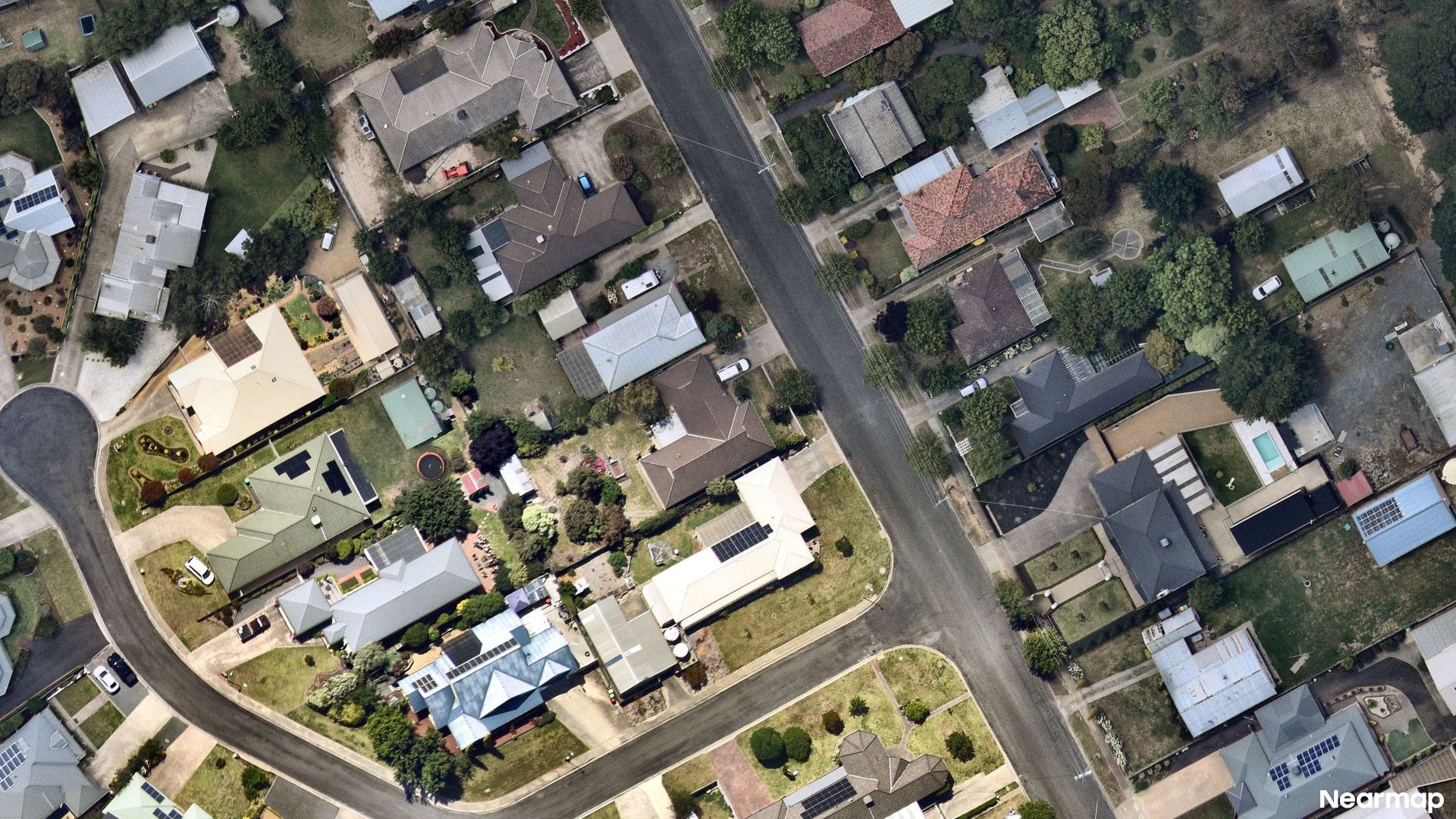 Vertical aerial view