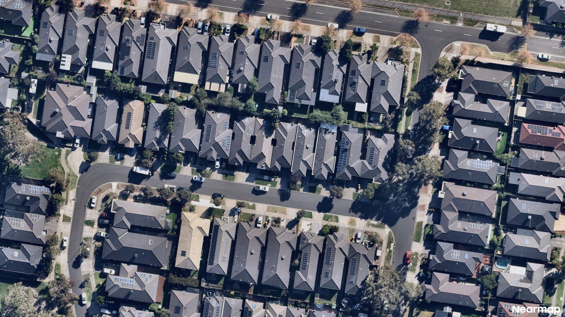 Vertical aerial view