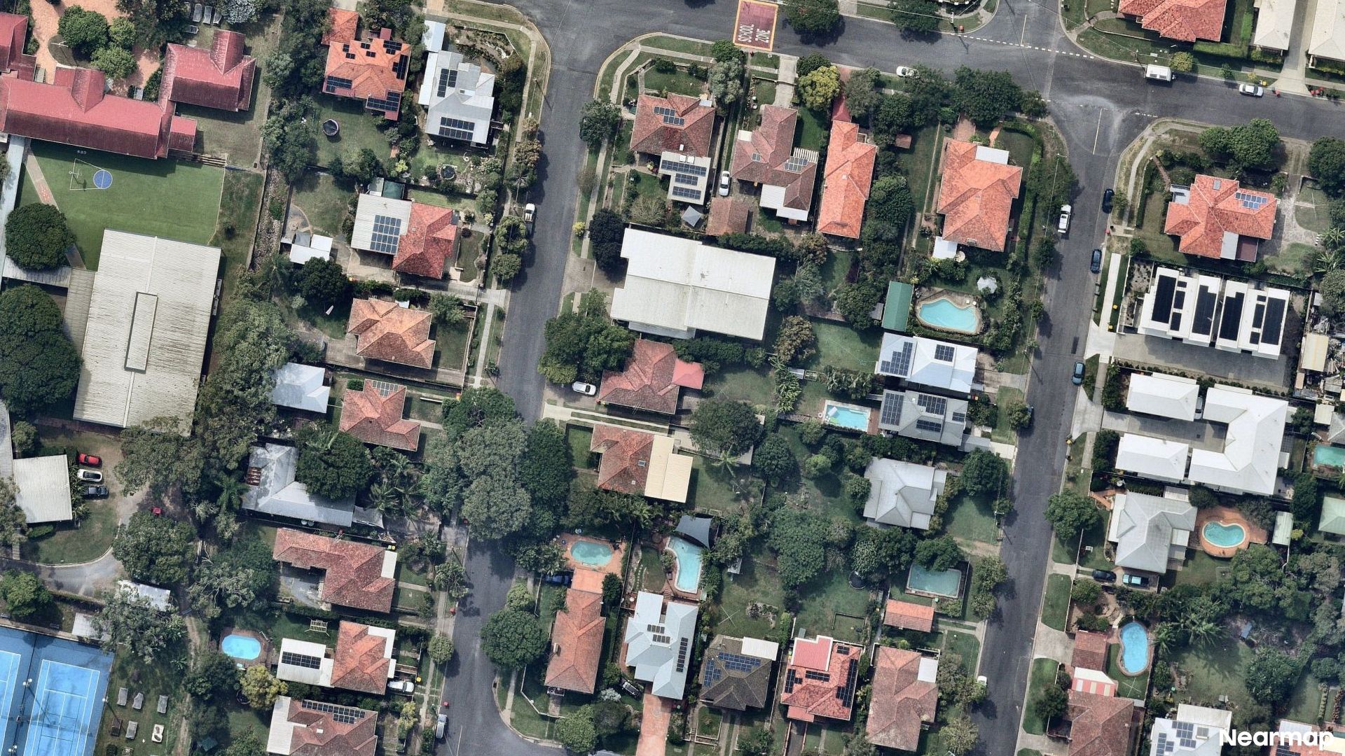Vertical aerial view