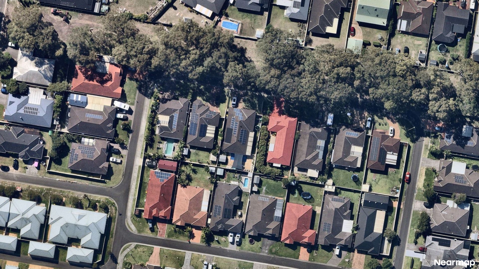 Vertical aerial view
