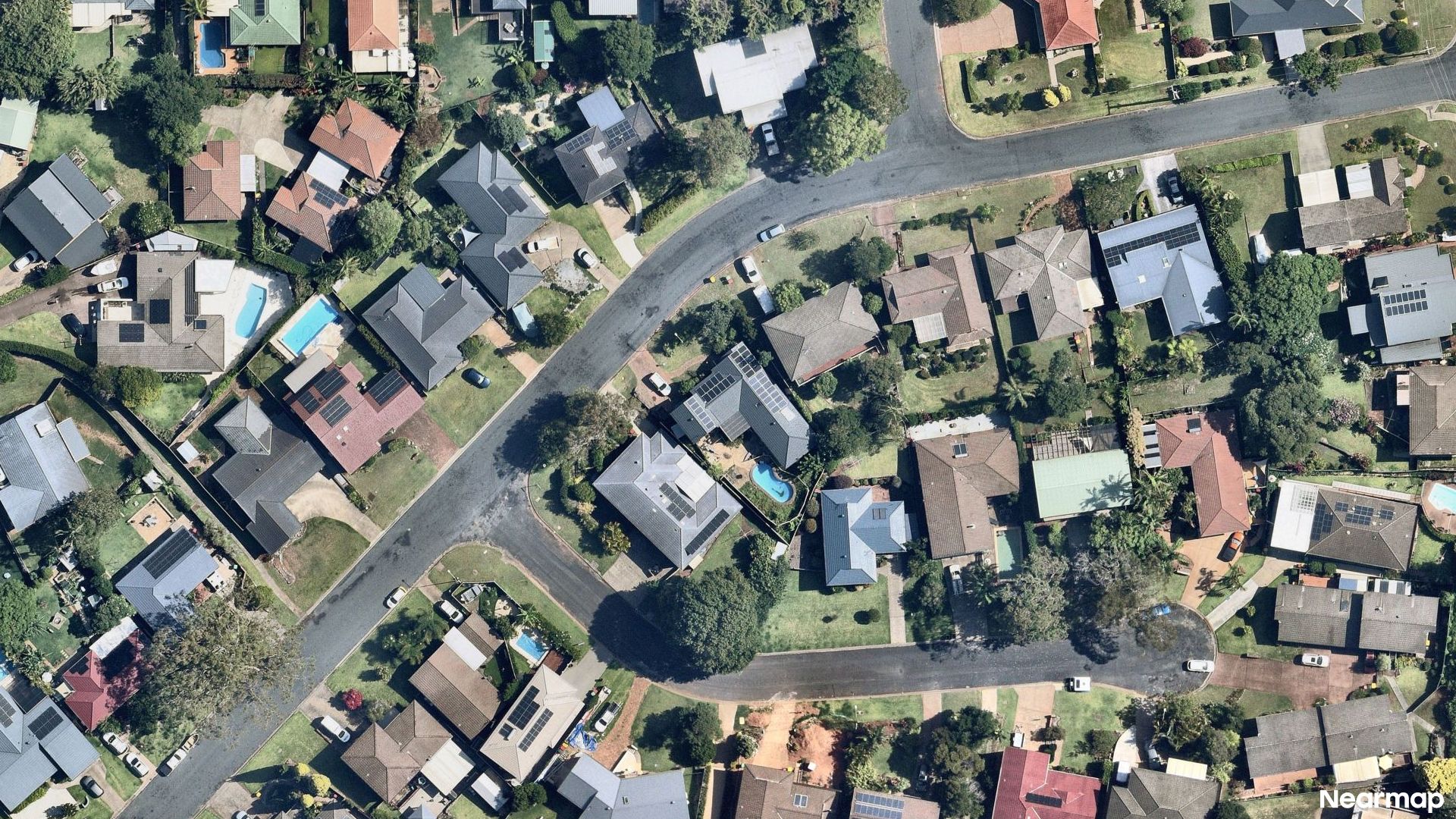 Vertical aerial view
