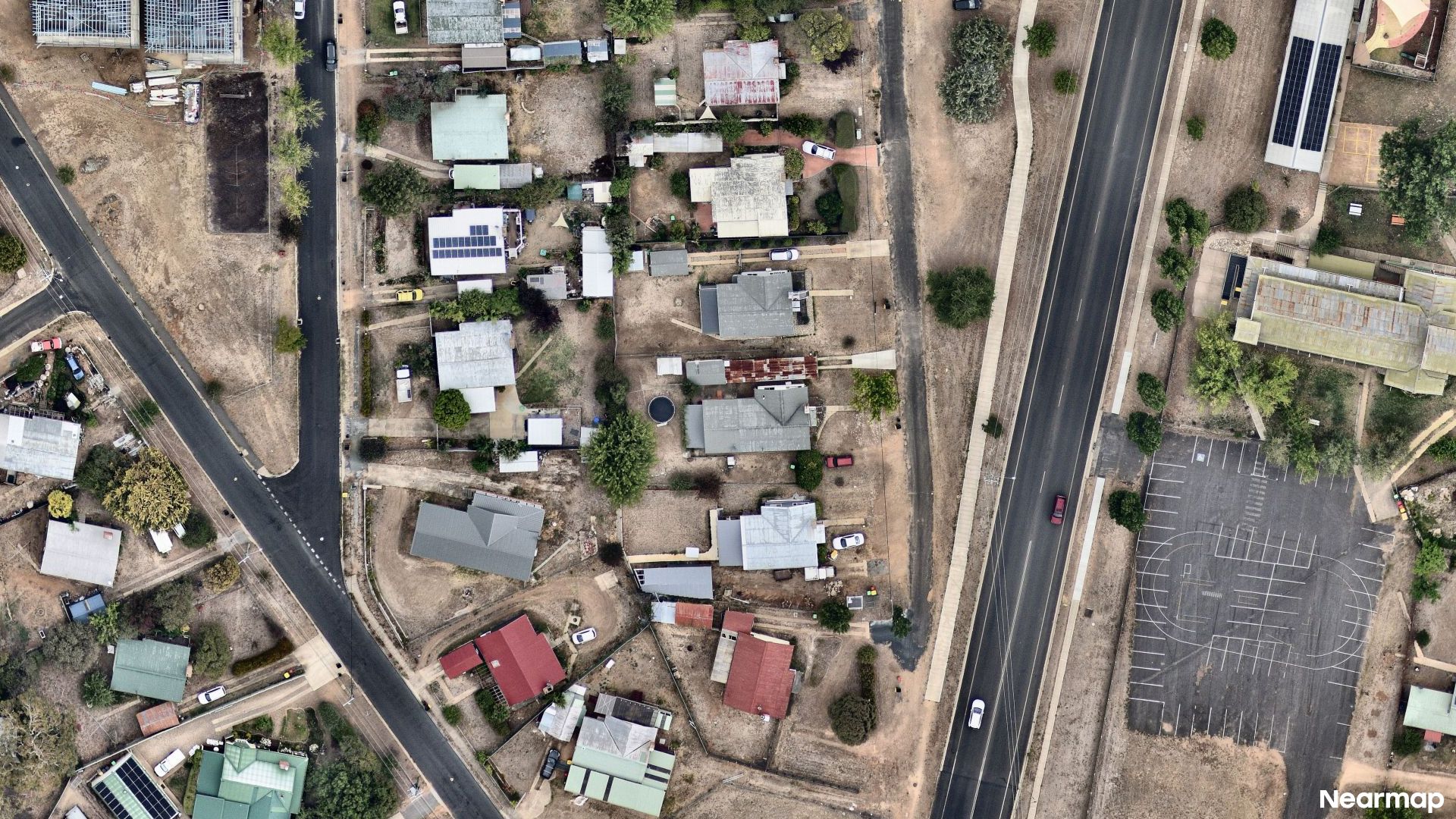 Vertical aerial view