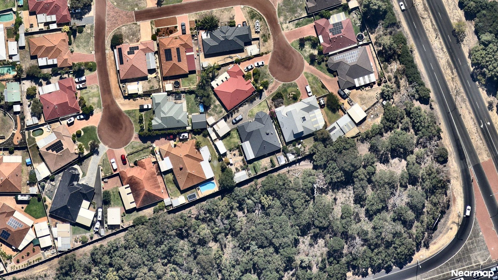Vertical aerial view