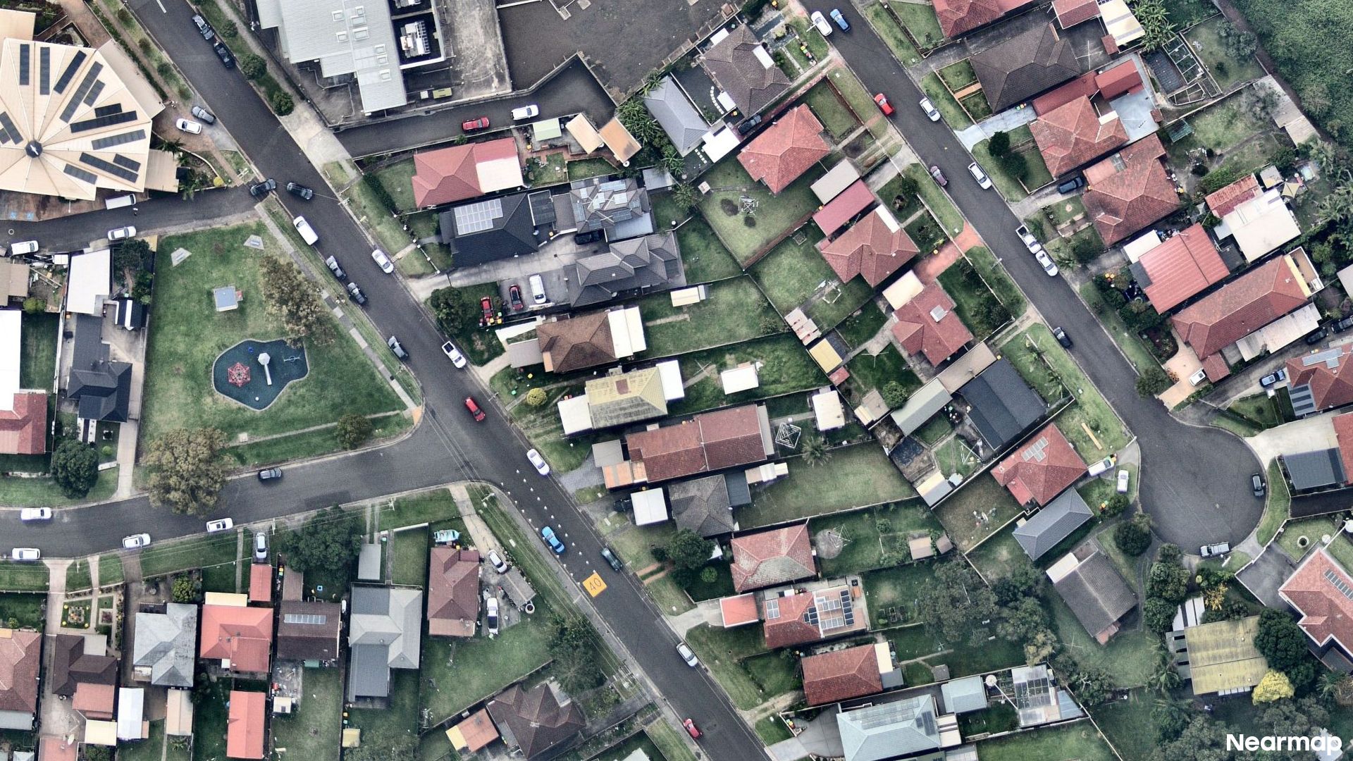 Vertical aerial view