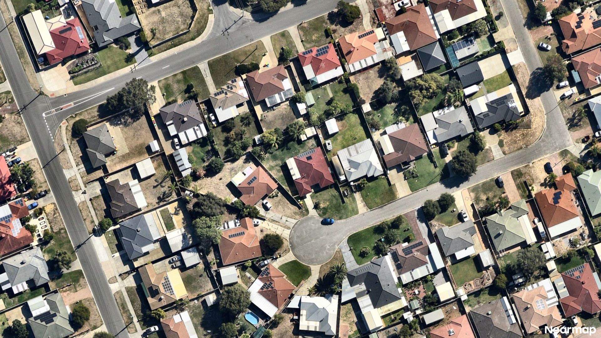 Vertical aerial view