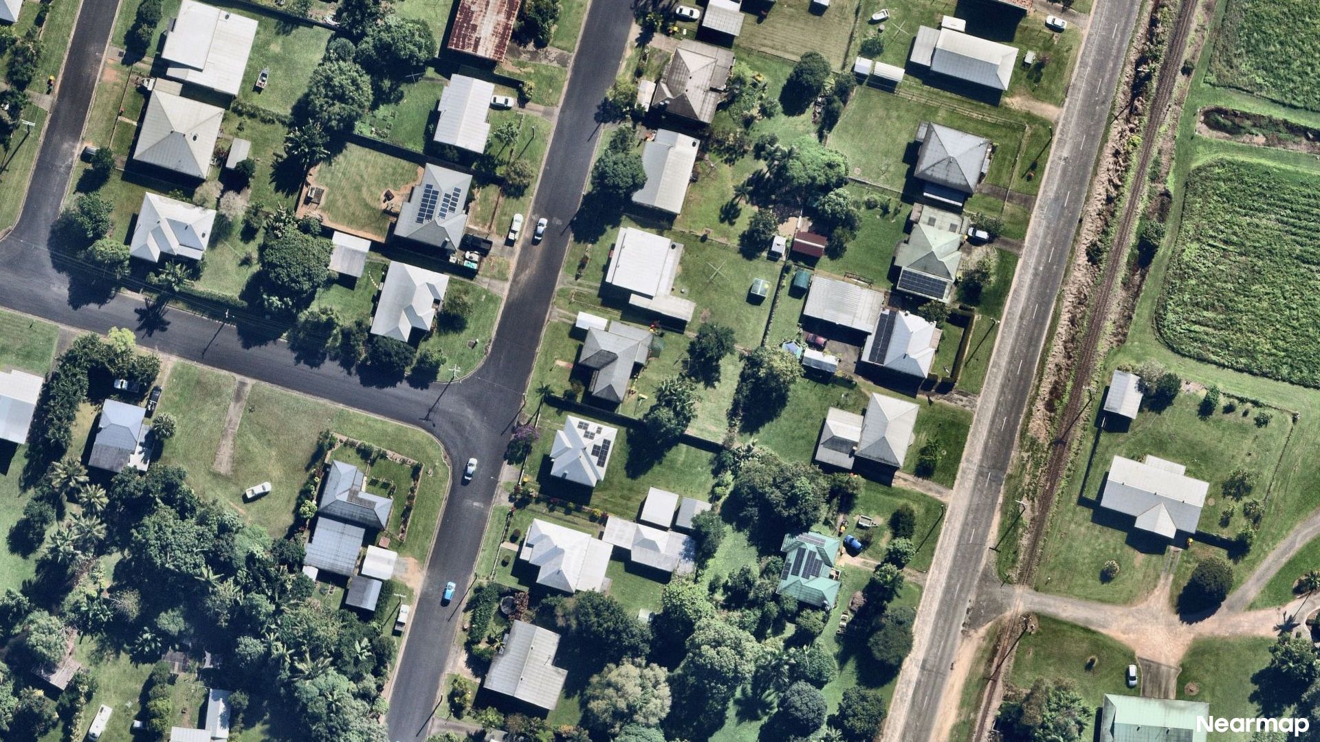 Vertical aerial view