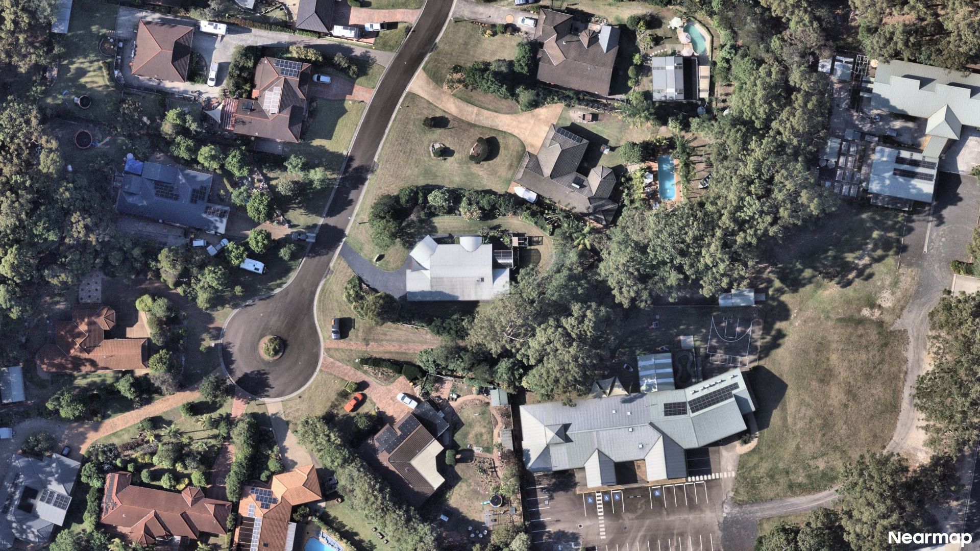 Vertical aerial view