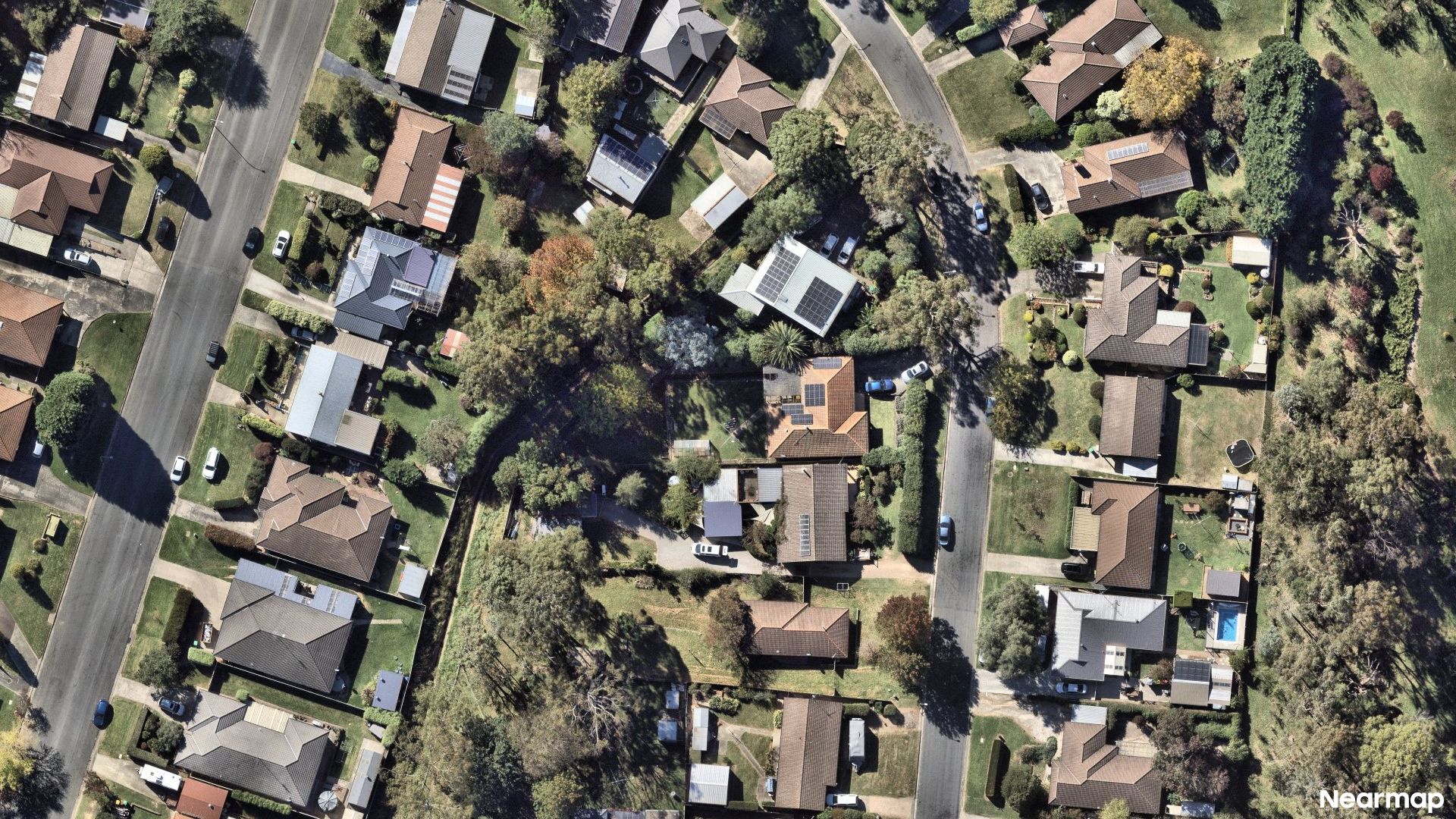 Vertical aerial view