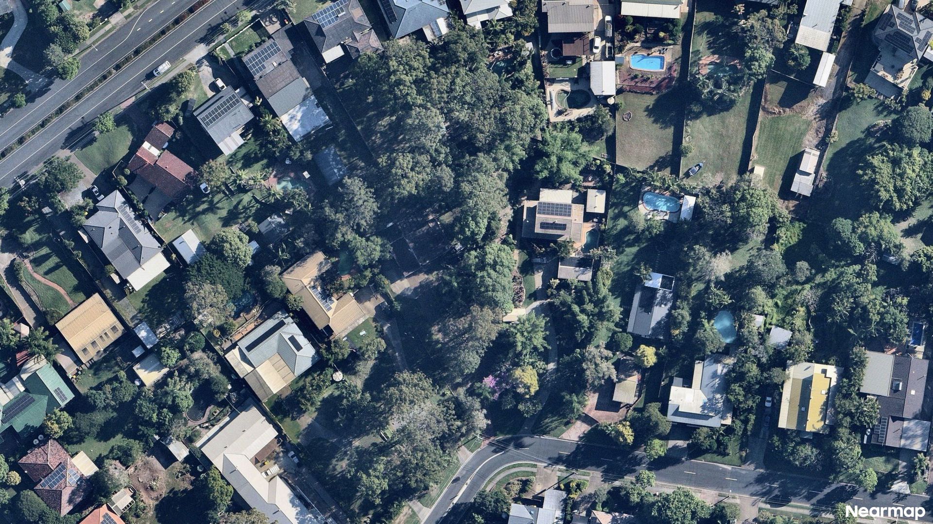 Vertical aerial view