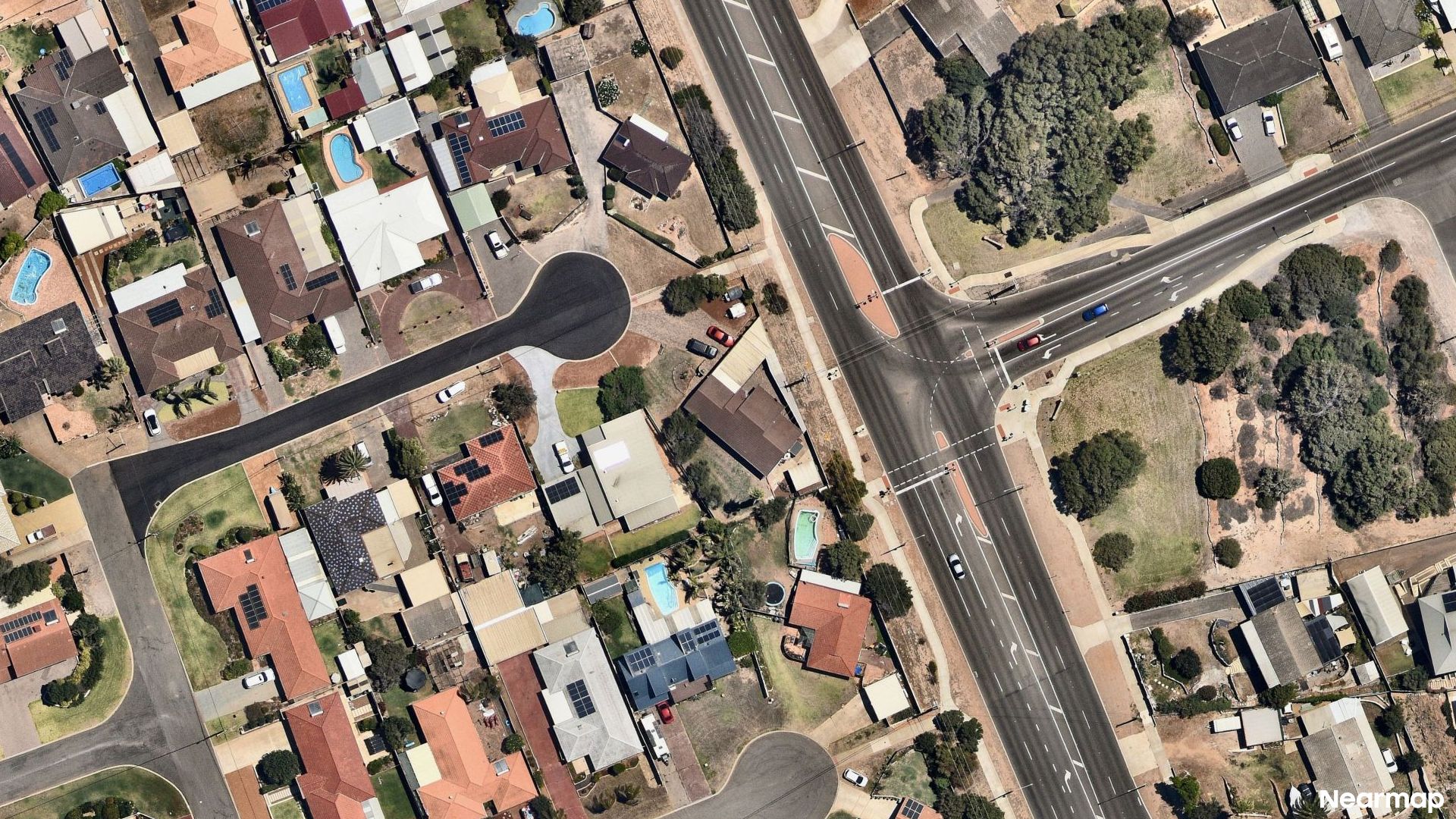 Vertical aerial view