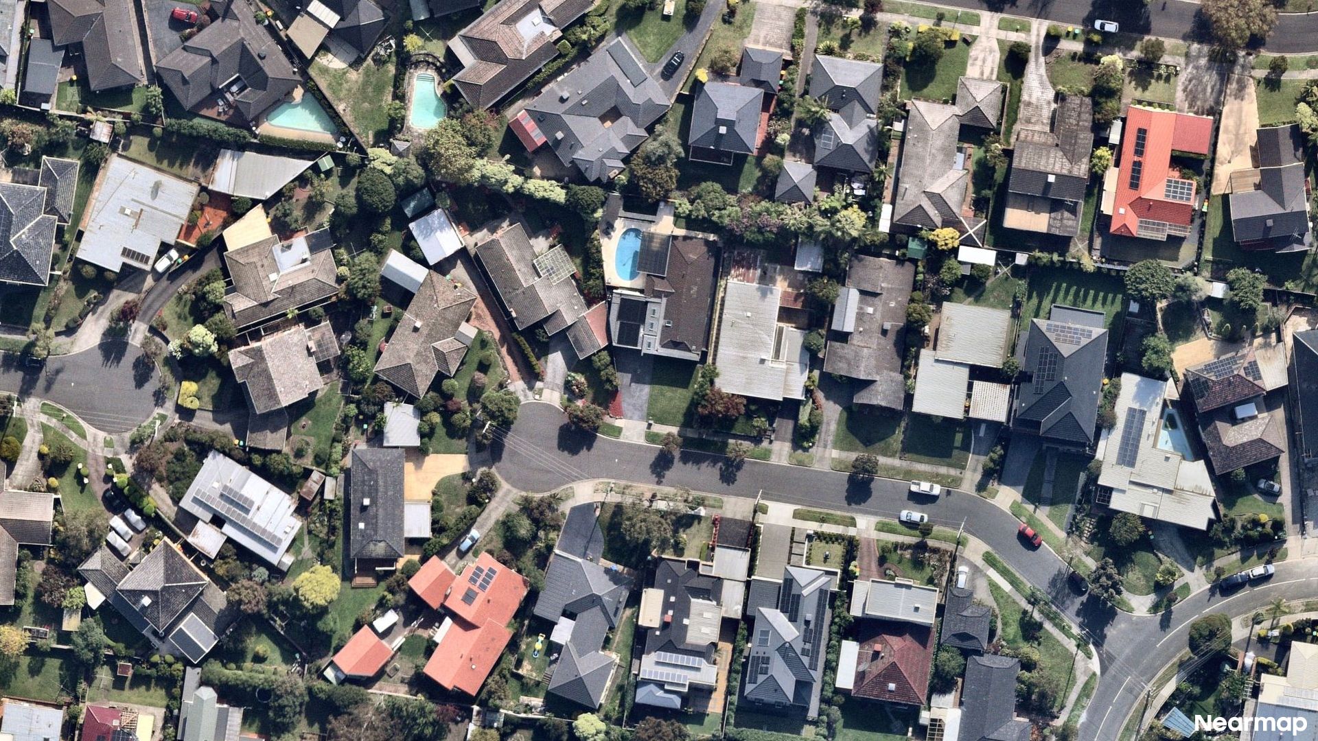 Vertical aerial view