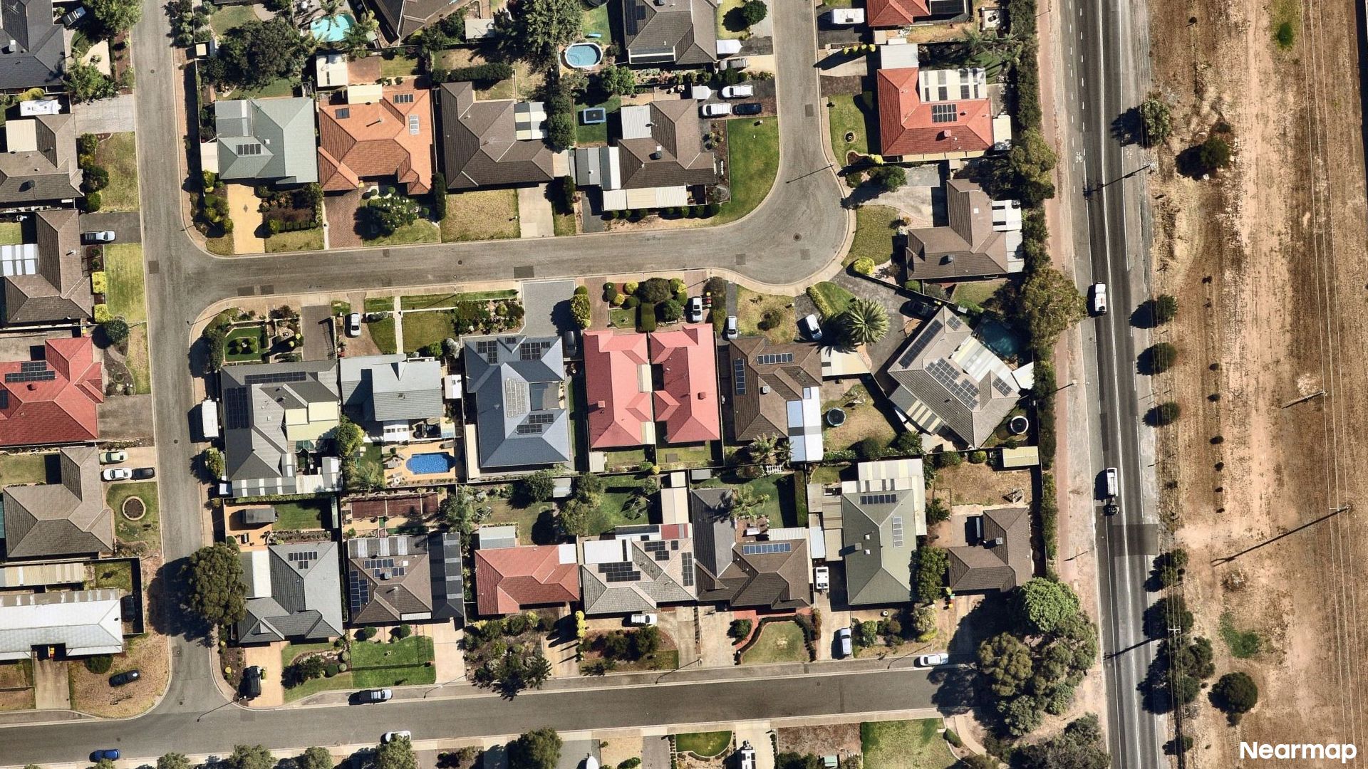 Vertical aerial view