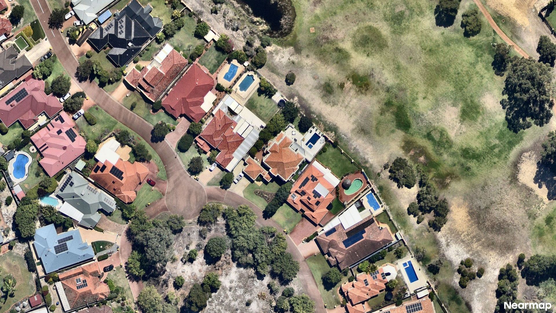 Vertical aerial view