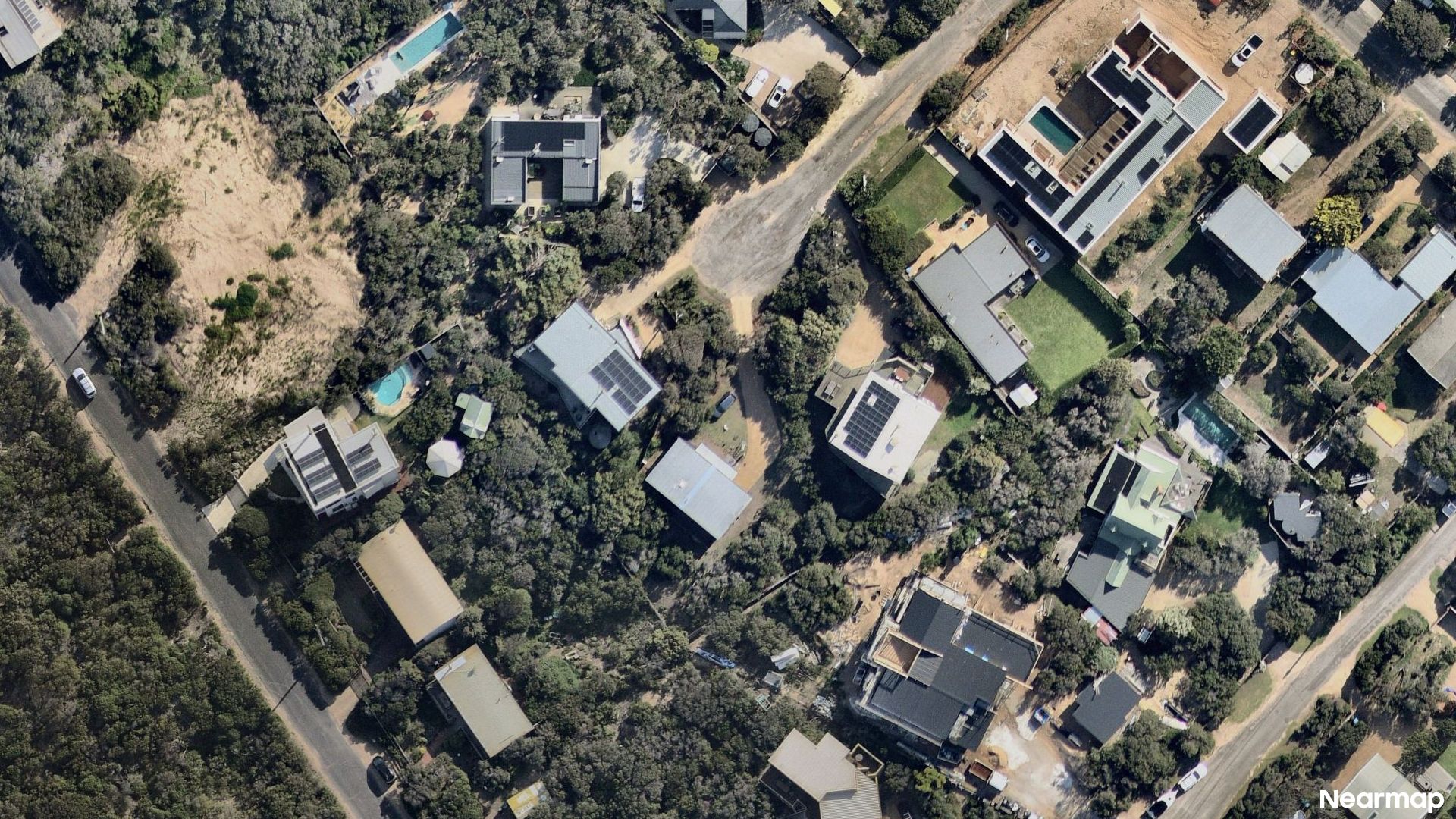 Vertical aerial view