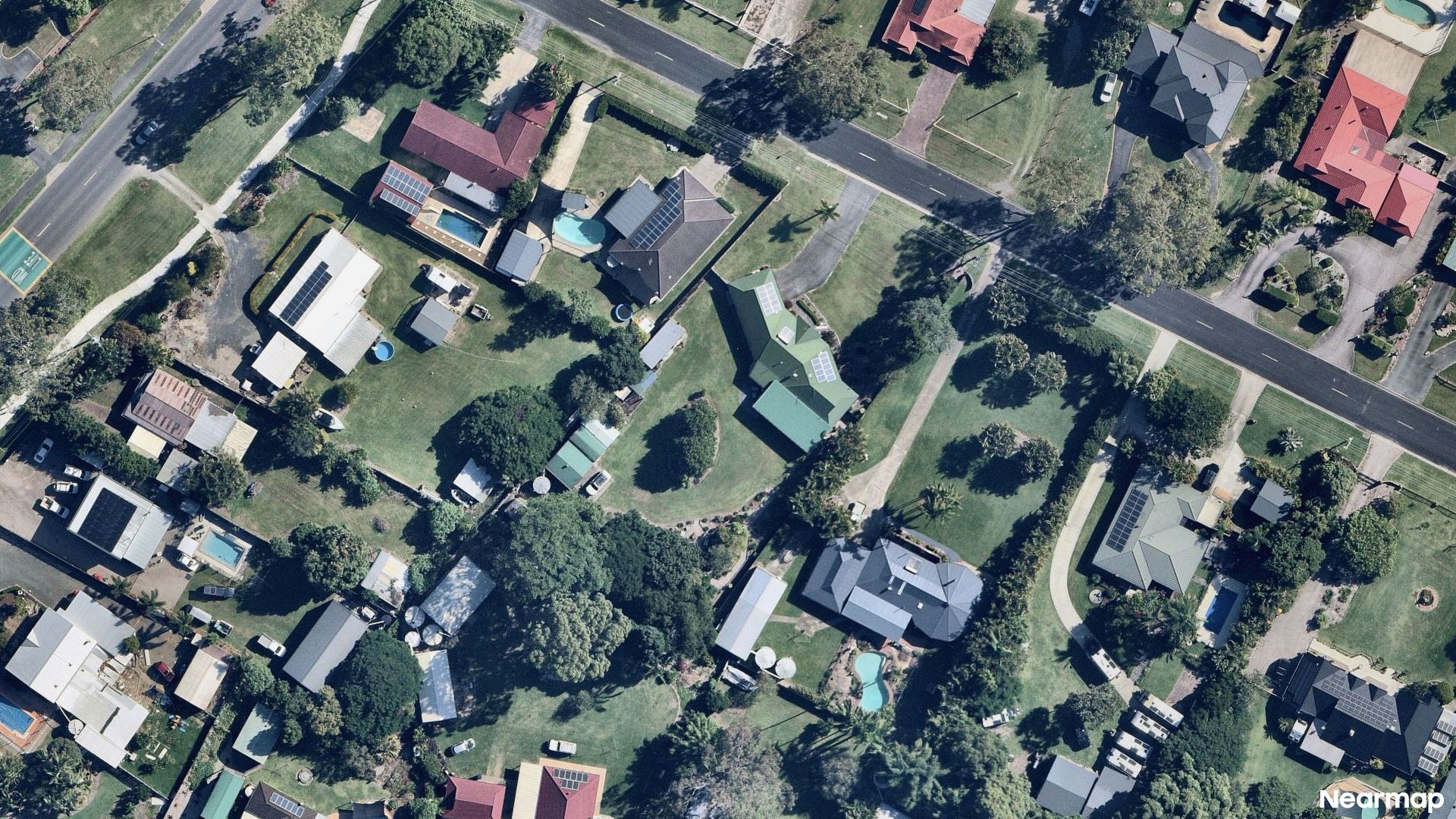 Vertical aerial view