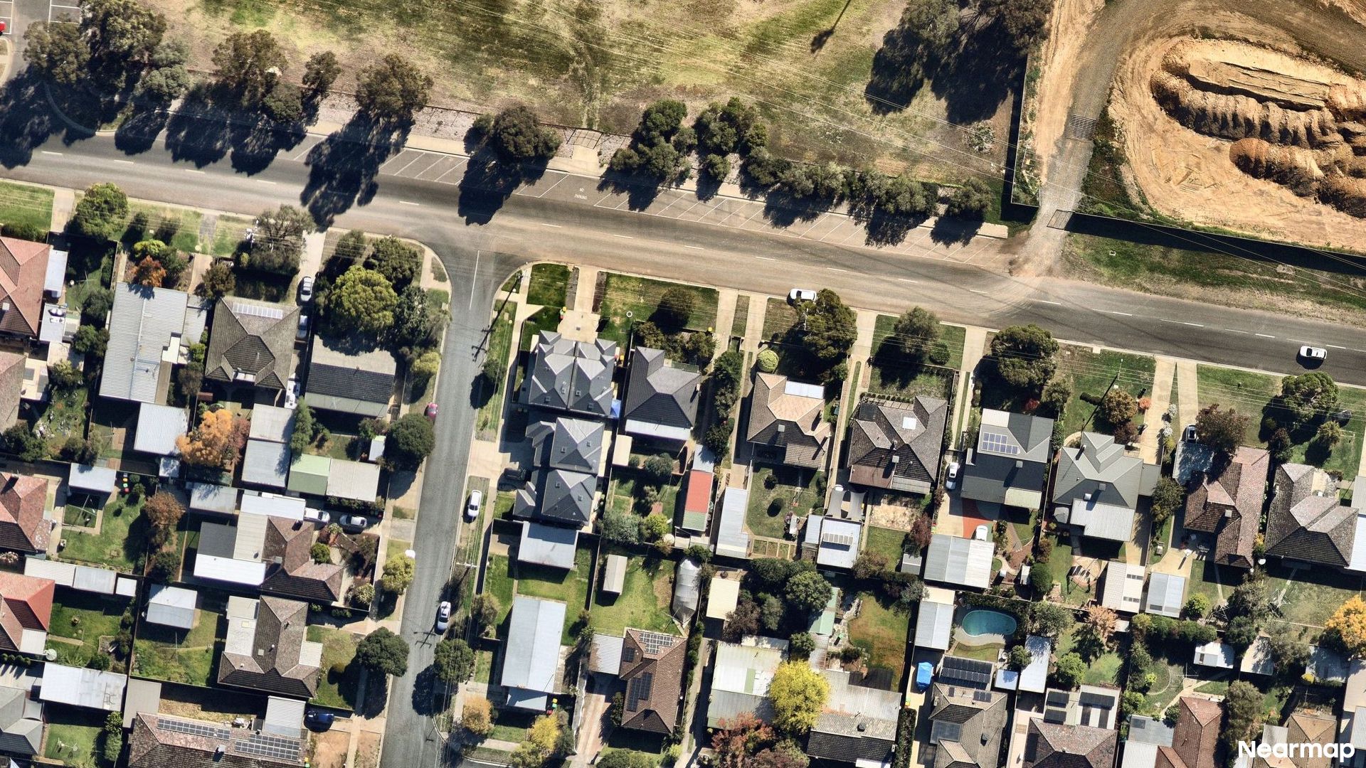 Vertical aerial view