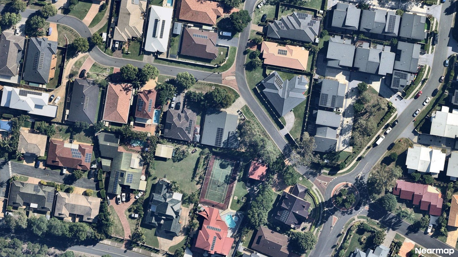 Vertical aerial view