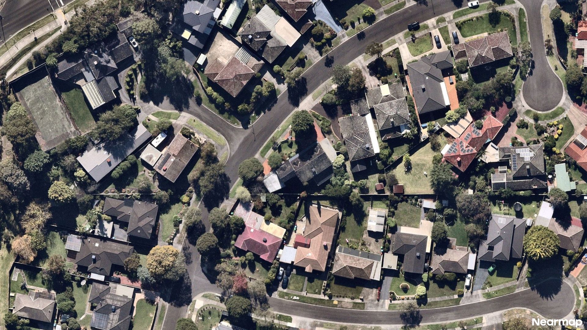 Vertical aerial view