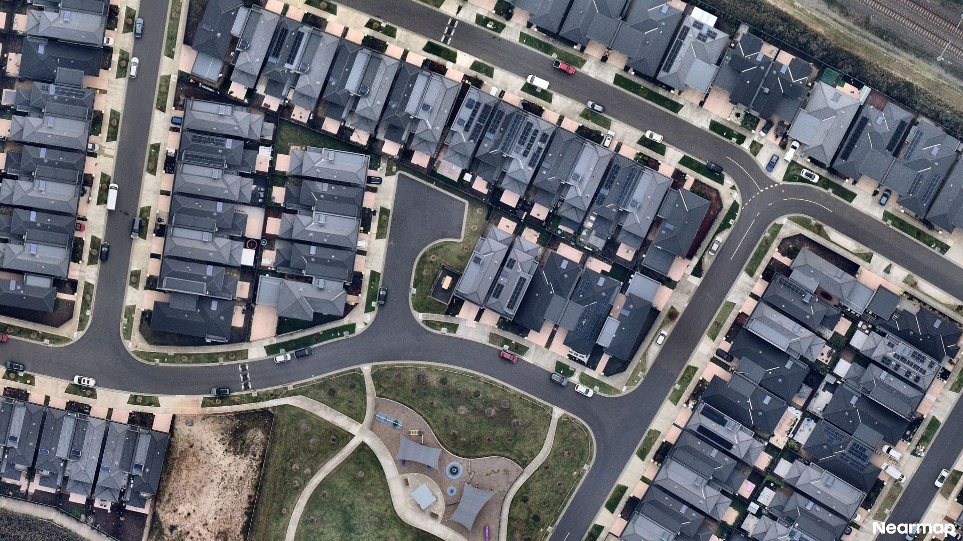 Vertical aerial view