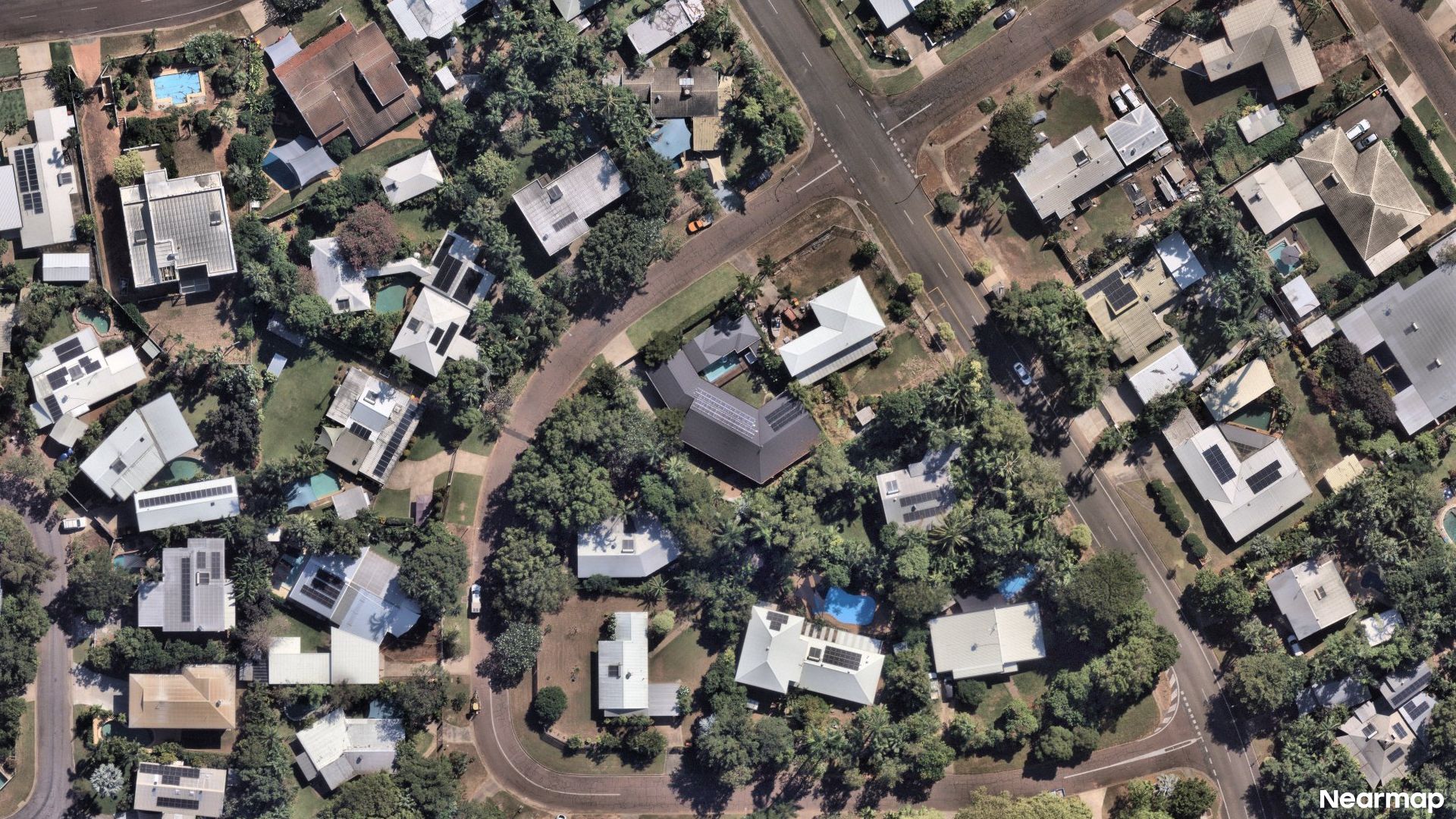 Vertical aerial view